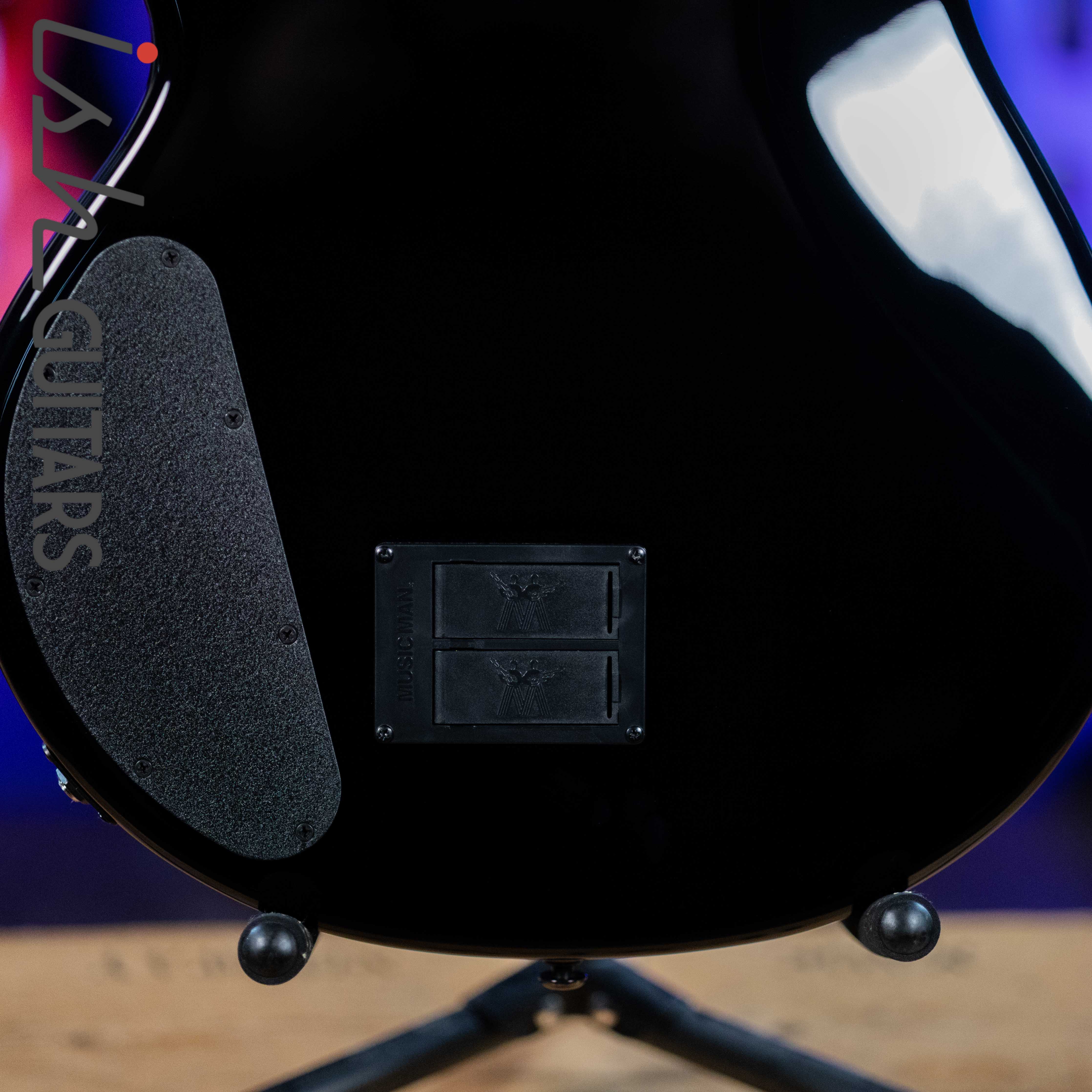 Ernie Ball Music Man DarkRay 4-String Bass Obsidian Black - Image 10