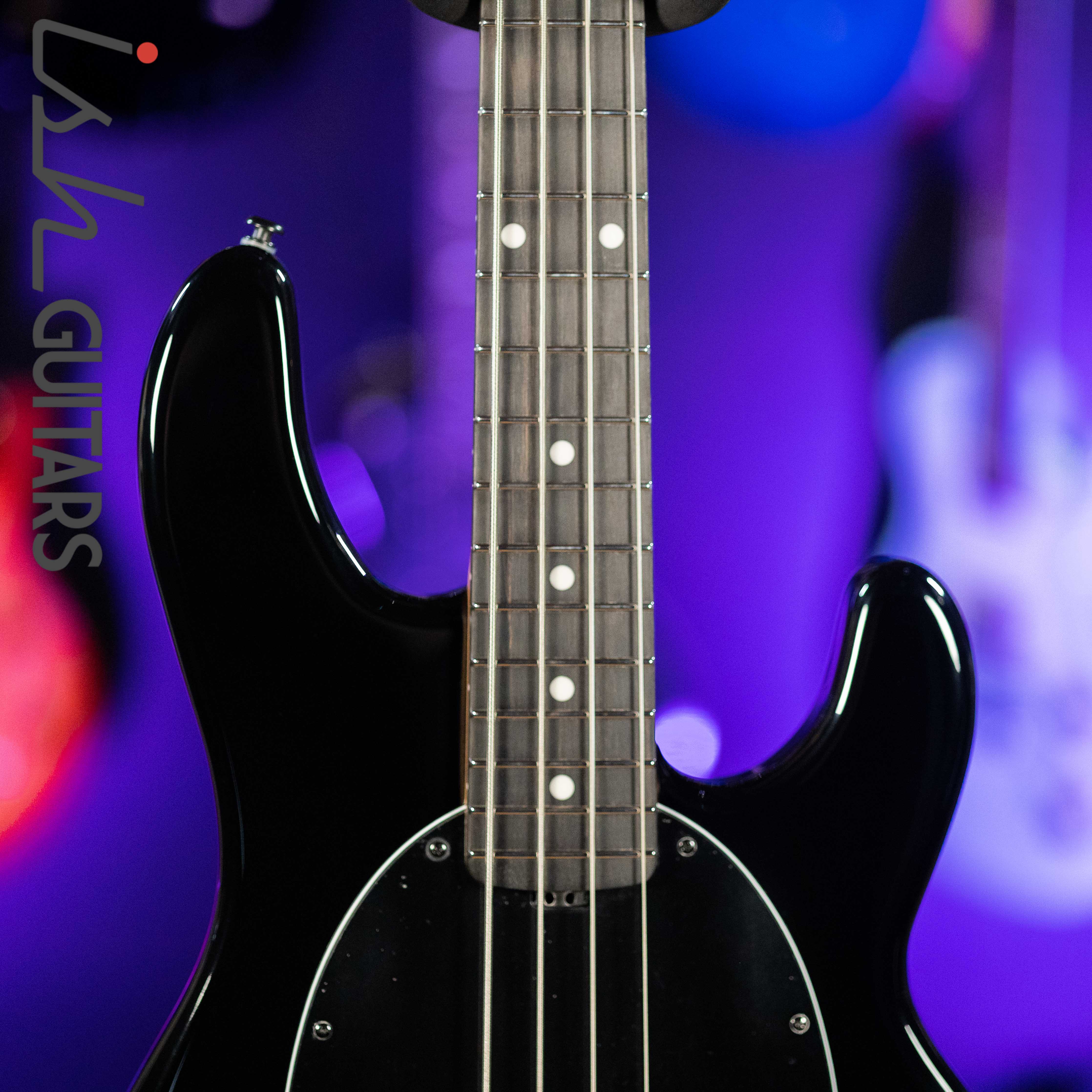 Ernie Ball Music Man DarkRay 4-String Bass Obsidian Black - Image 3