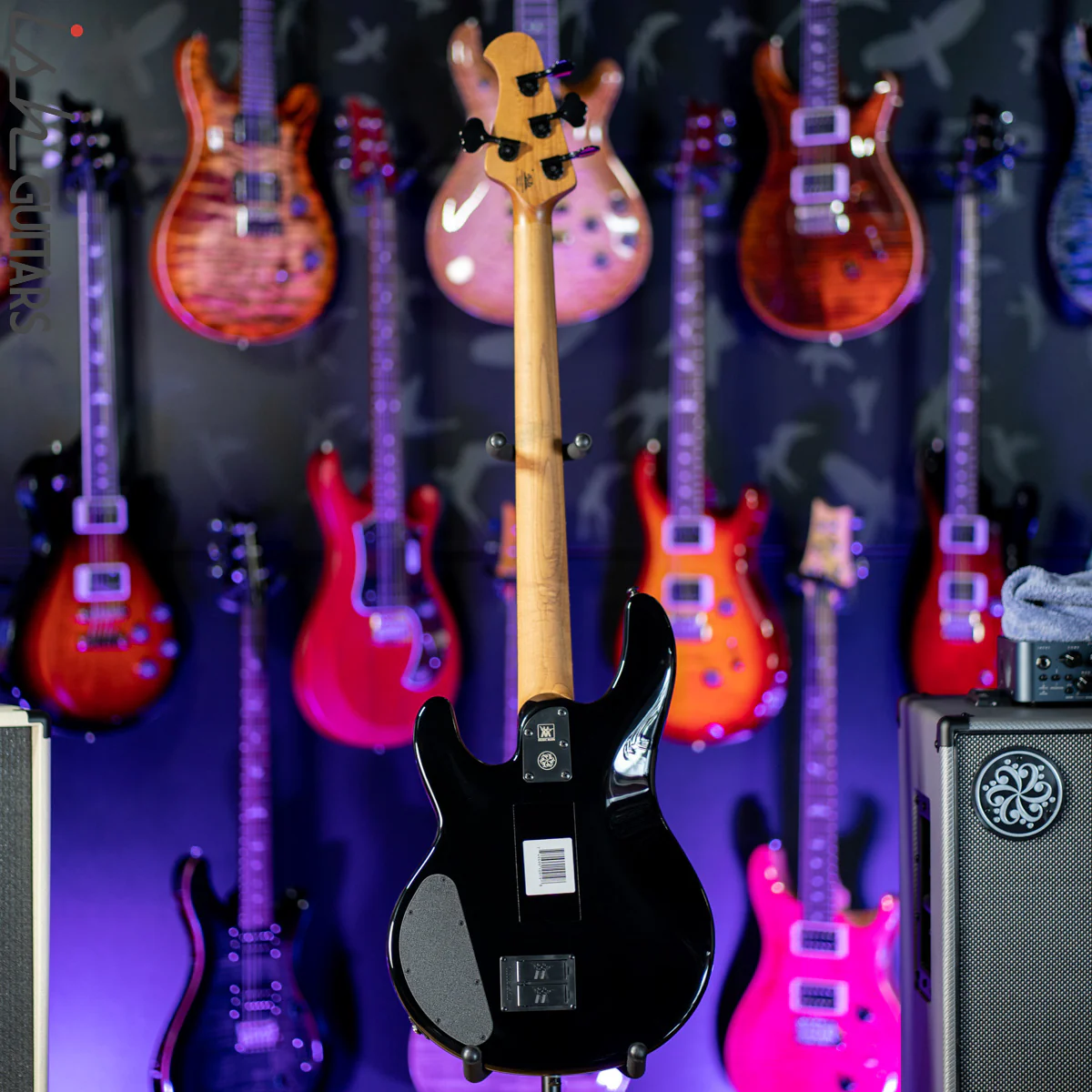 Ernie Ball Music Man DarkRay 4-String Bass Obsidian Black - Image 8