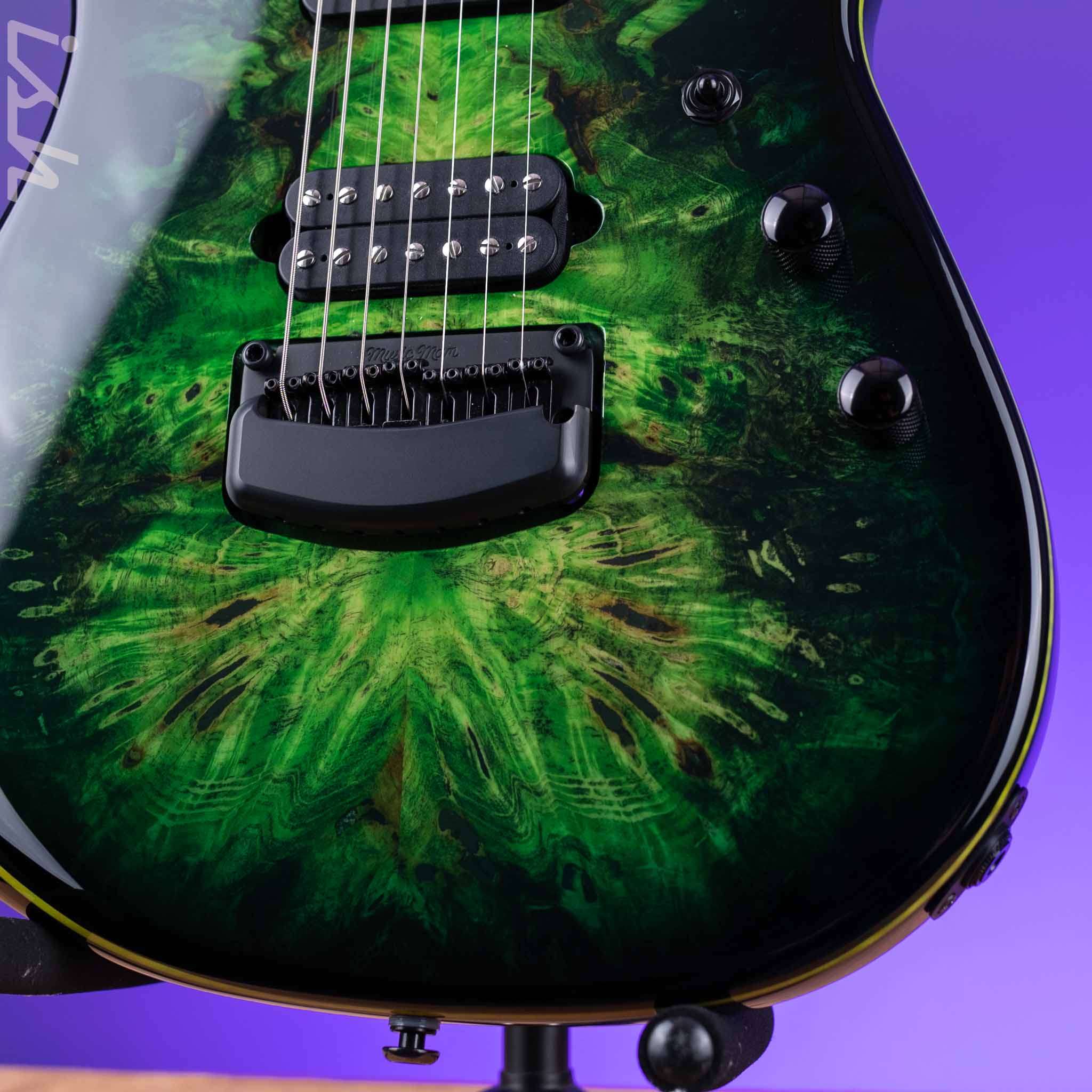 Ernie Ball Music Man Jason Richardson Cutlass HT 7-String Guitar Kokiri Forest Burl Top - Image 4