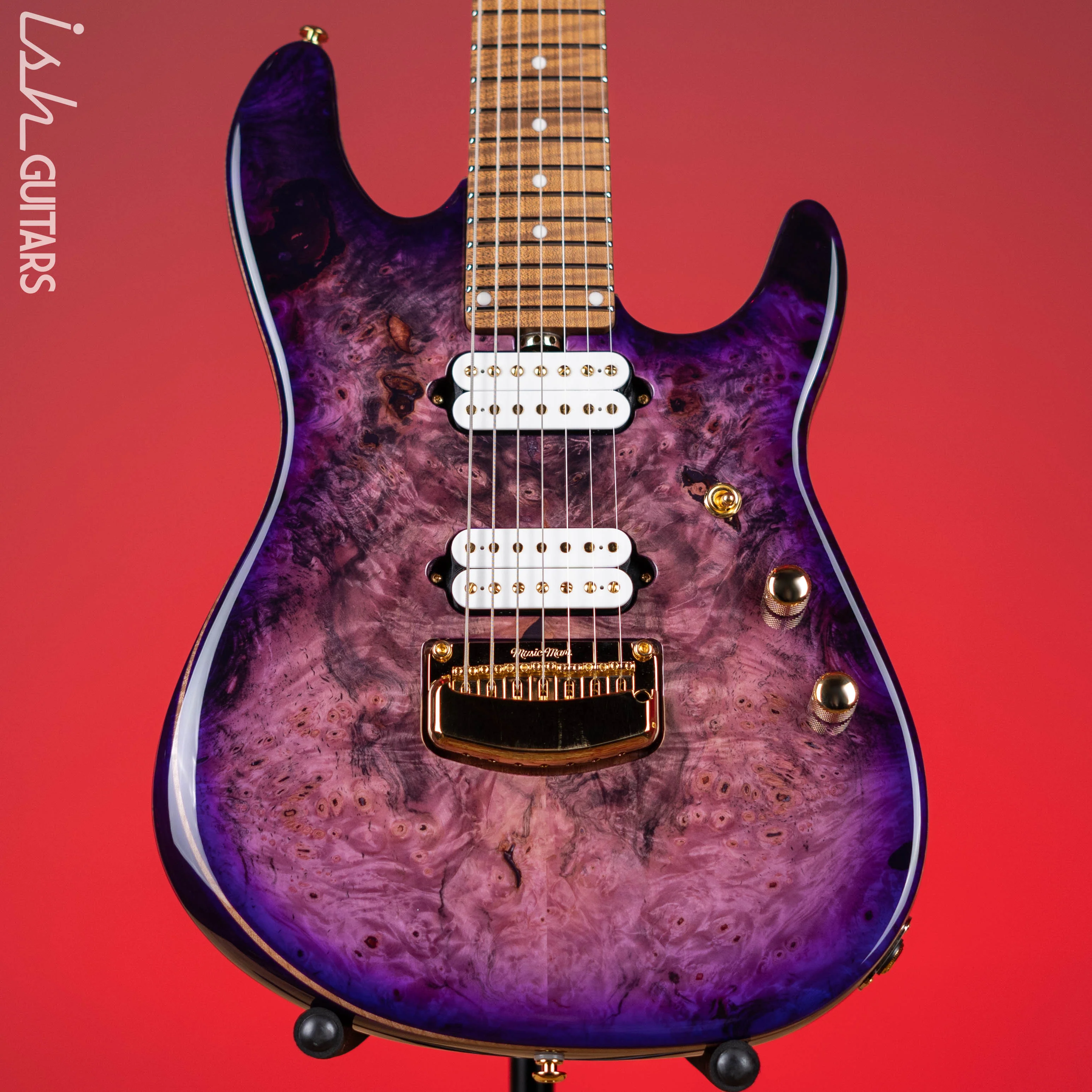 Ernie Ball Music Man Jason Richardson Cutlass Signature HH 7-String Electric Guitar Majora Purple