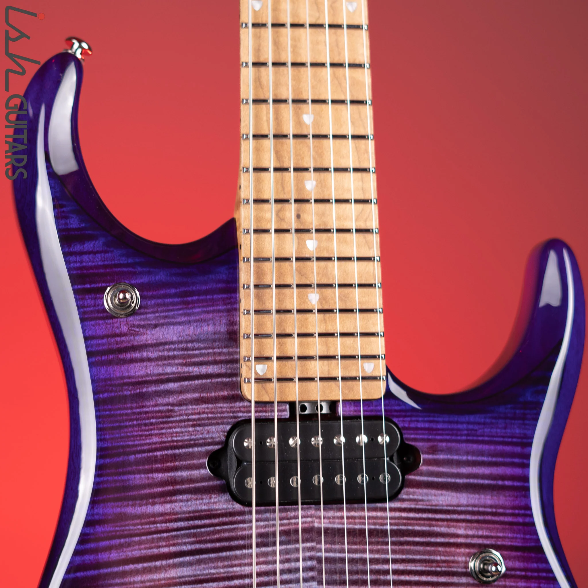 Ernie Ball Music Man John Petrucci JP15 7-String Purple Nebula - Image 3