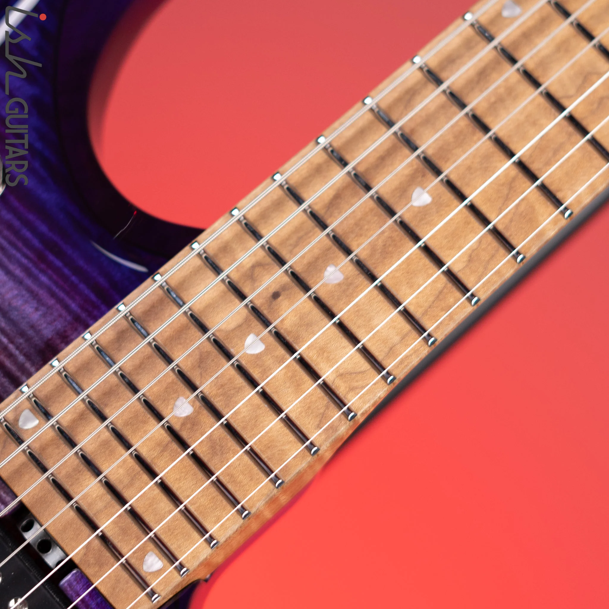 Ernie Ball Music Man John Petrucci JP15 7-String Purple Nebula - Image 5