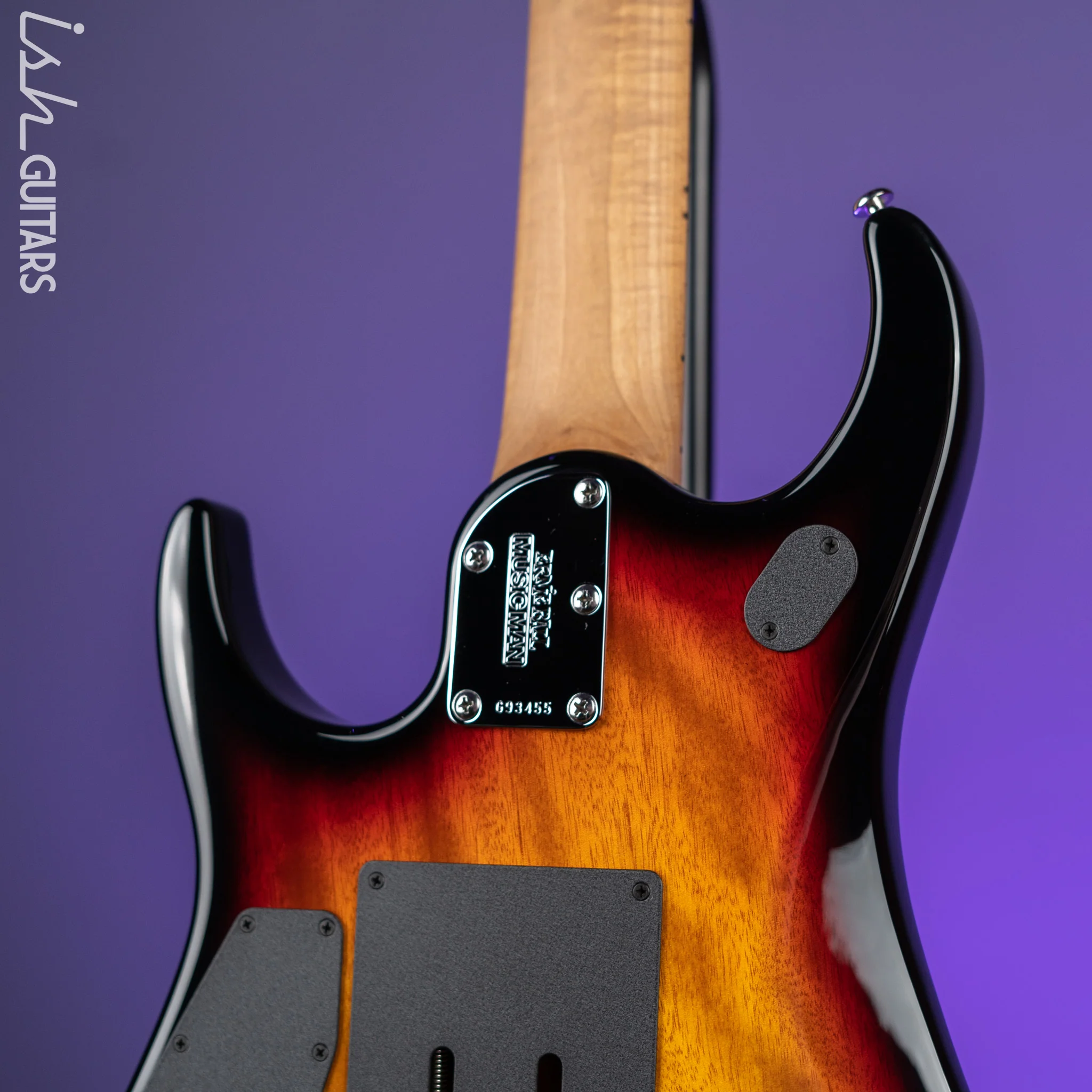 Ernie Ball Music Man JP15 7-String Electric Guitar Piezo Tiger Eye Quilt Demo - Image 8