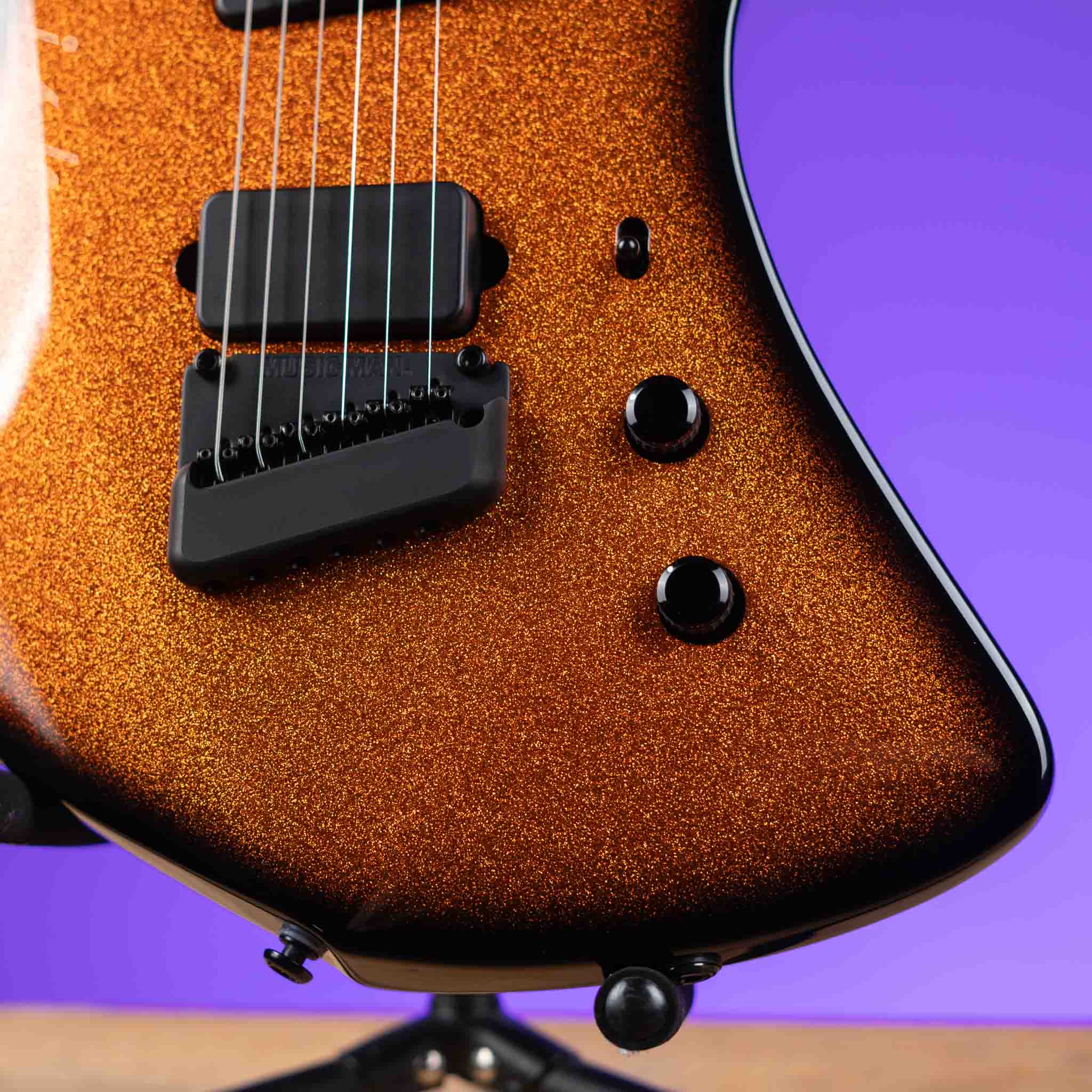 Ernie Ball Music Man Kaizen 6 Electric Guitar Ember Burst Metal Flake Demo - Image 4
