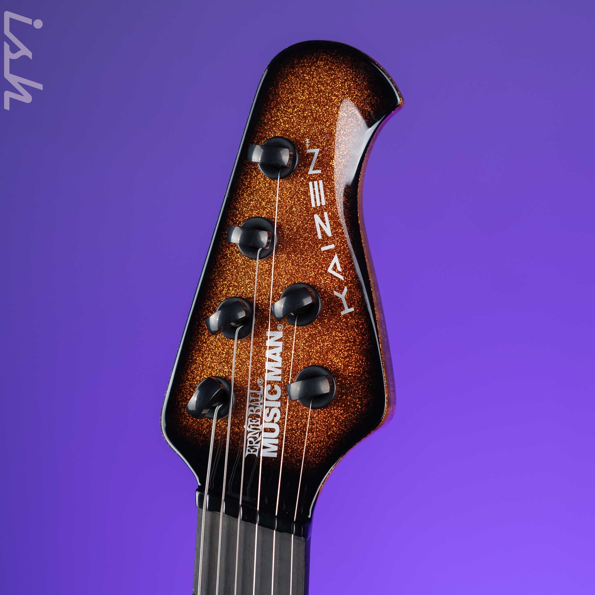 Ernie Ball Music Man Kaizen 6 Electric Guitar Ember Burst Metal Flake Demo - Image 5