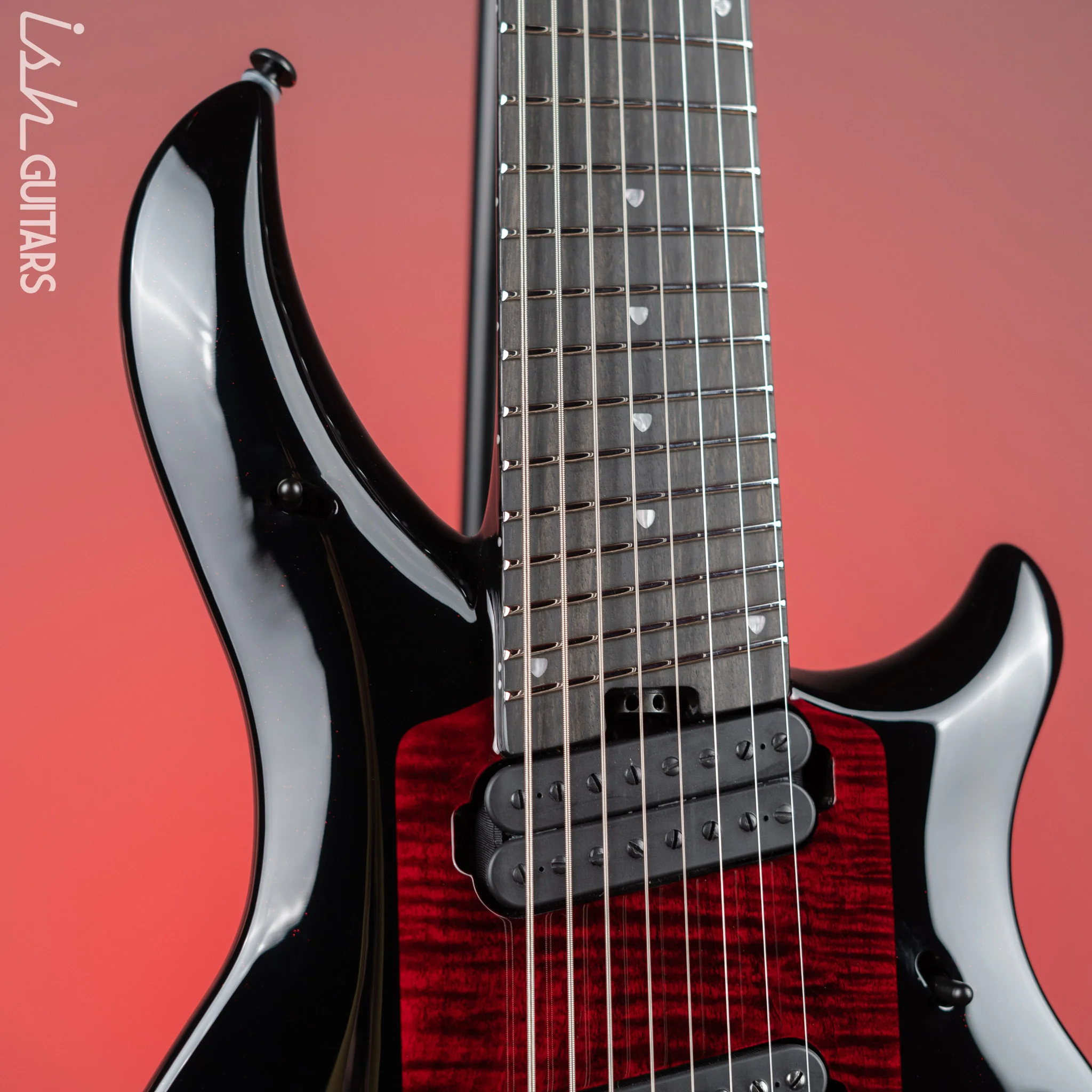 Ernie Ball Music Man Majesty 8-String Guitar Sanguine Red Demo - Image 3