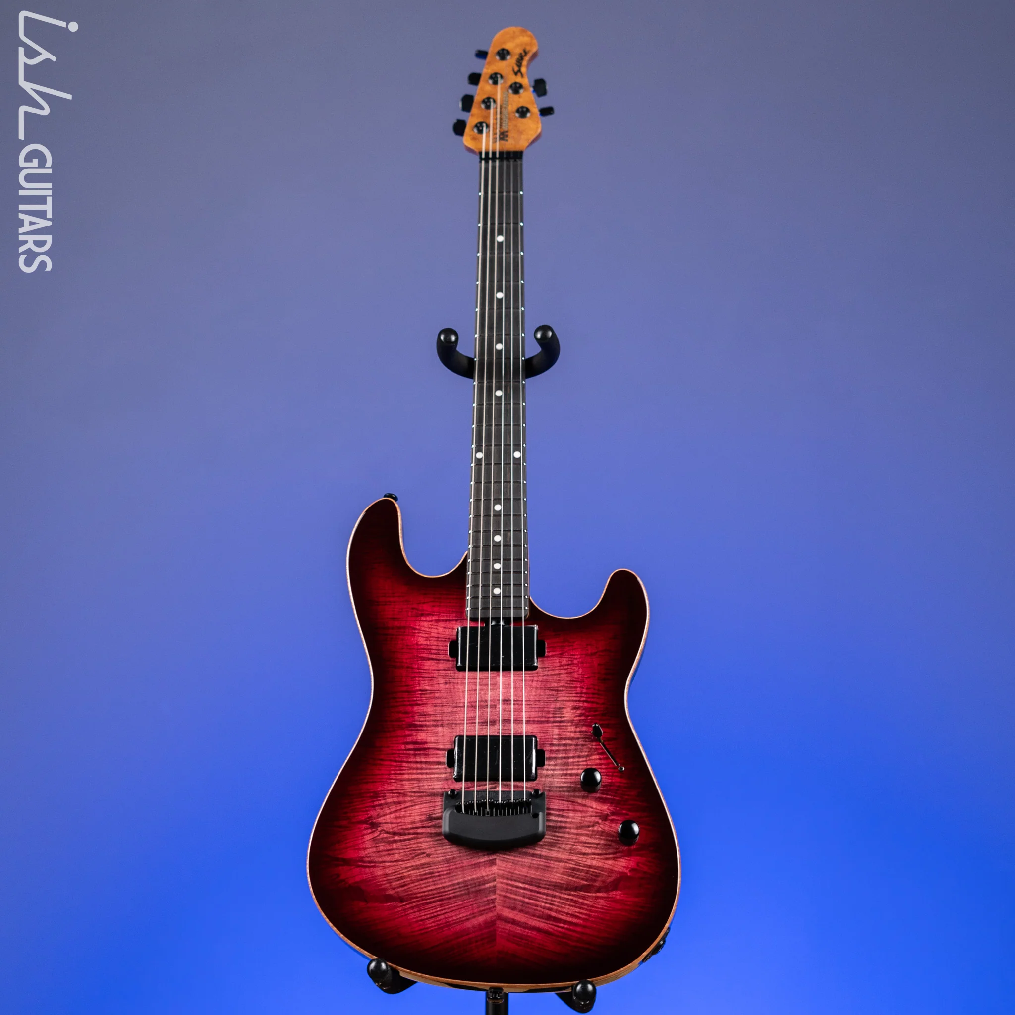 Ernie Ball Music Man Sabre HT Raspberry Burst Demo - Image 2