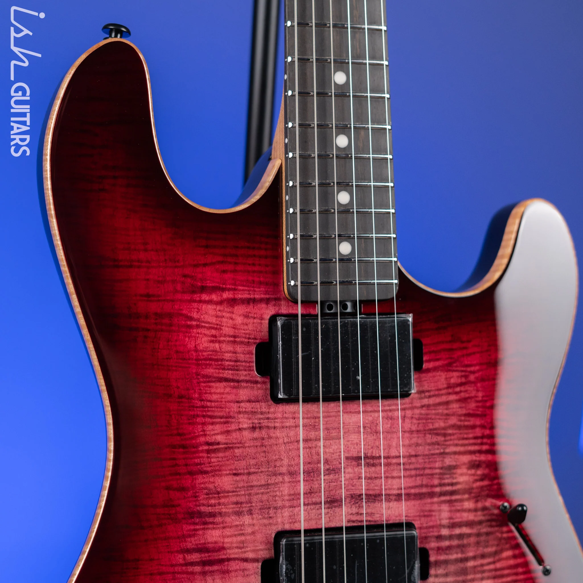 Ernie Ball Music Man Sabre HT Raspberry Burst Demo - Image 3