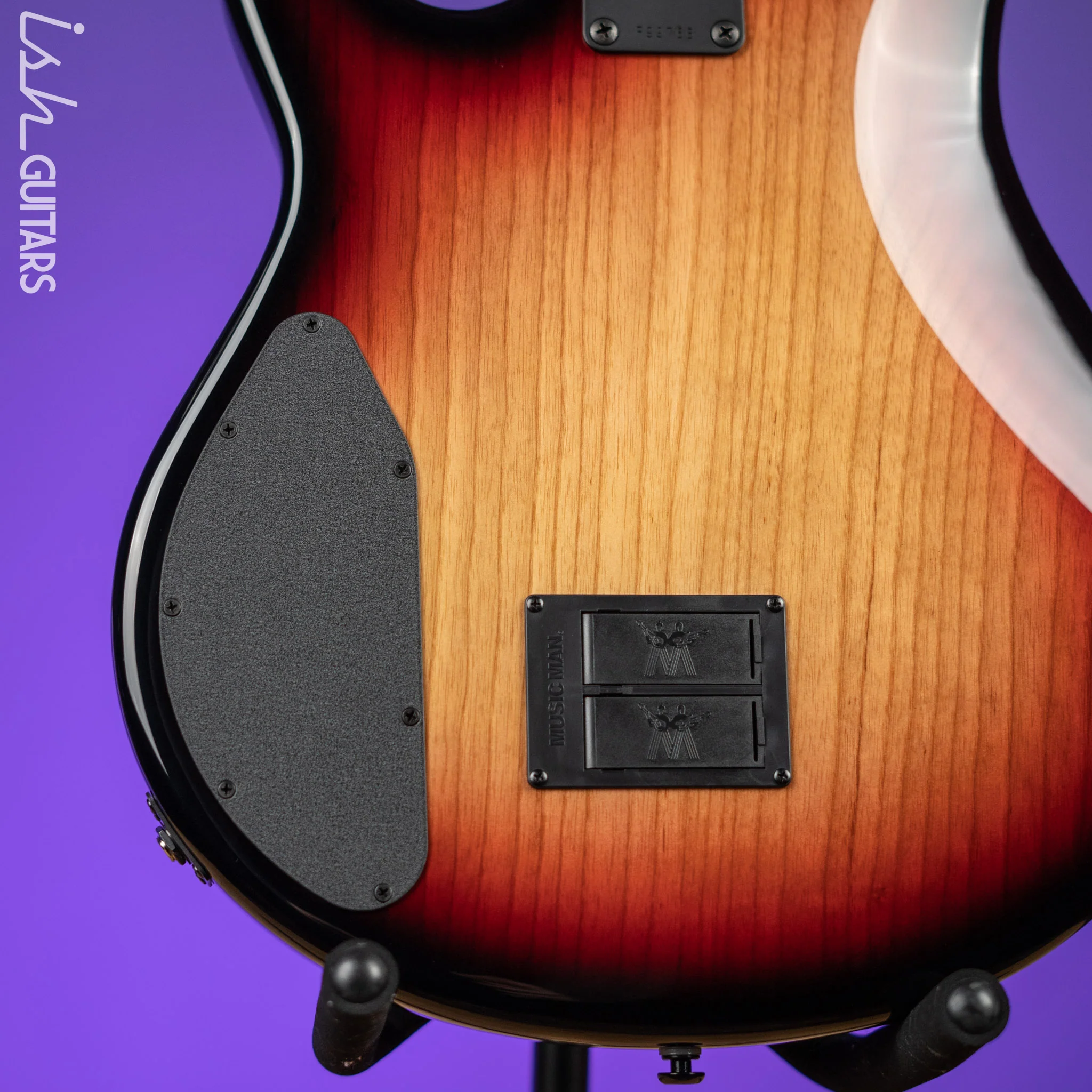Ernie Ball Music Man Sting Ray 5 35th Anniversary String Bass Spalted Sunburst - Image 10