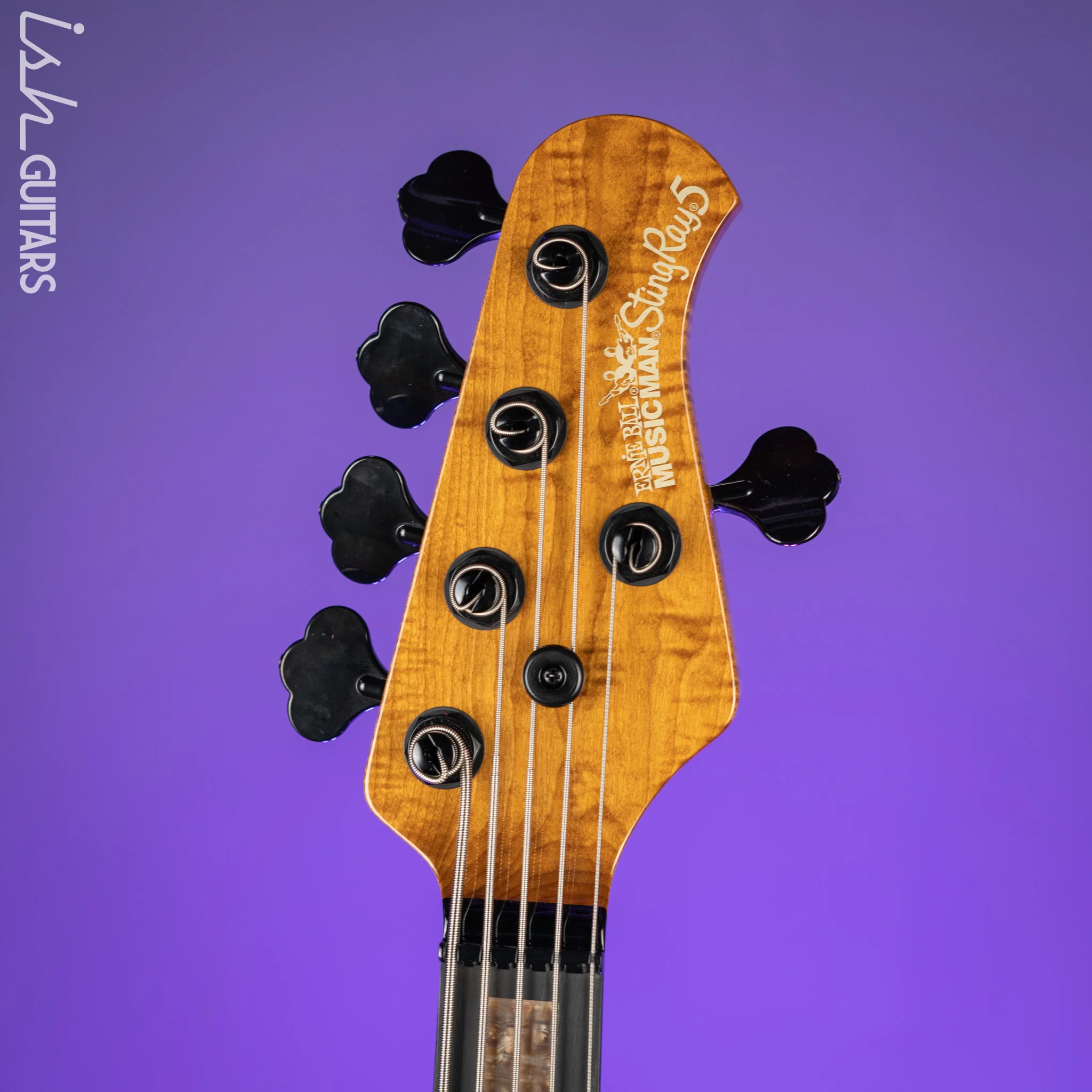 Ernie Ball Music Man Sting Ray 5 35th Anniversary String Bass Spalted Sunburst - Image 6