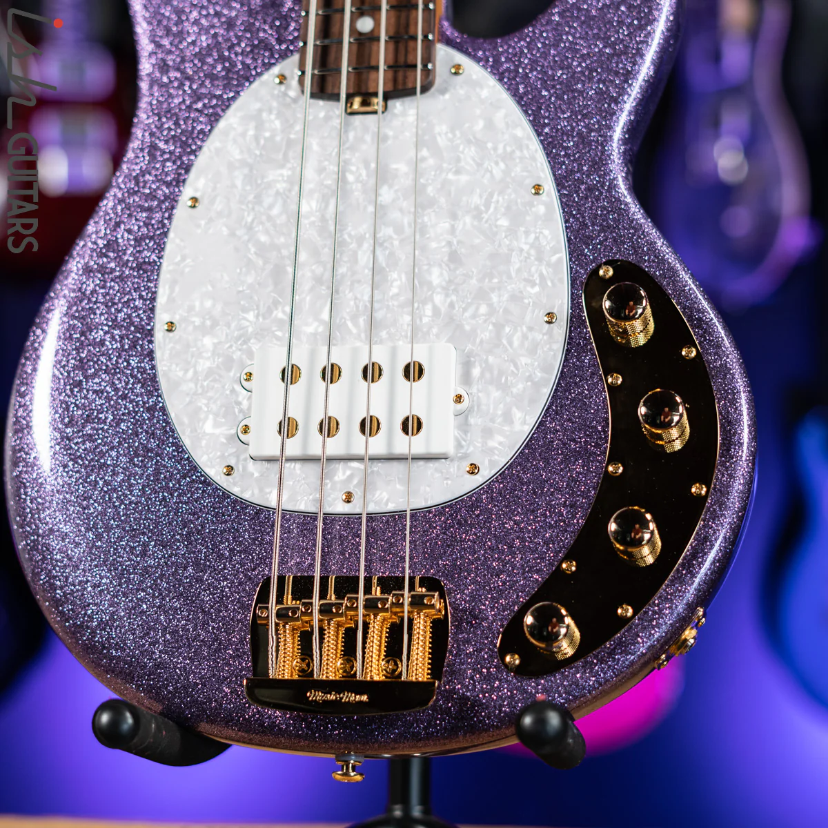 Ernie Ball Music Man Stingray 4 Special H Amethyst Sparkle - Image 4