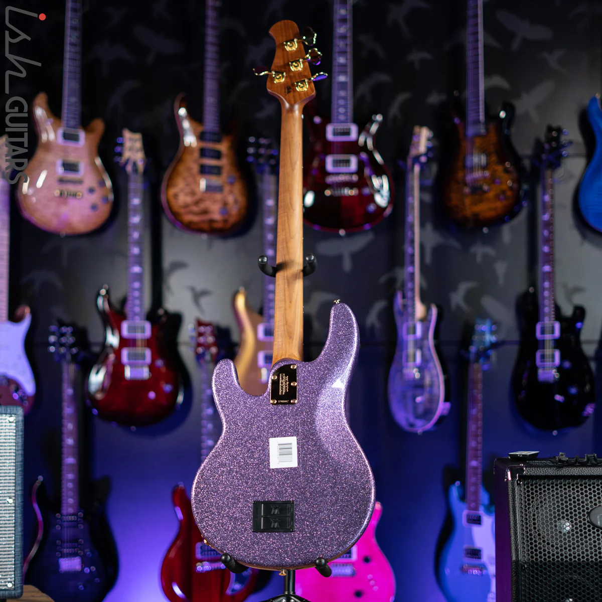 Ernie Ball Music Man Stingray 4 Special H Amethyst Sparkle - Image 7