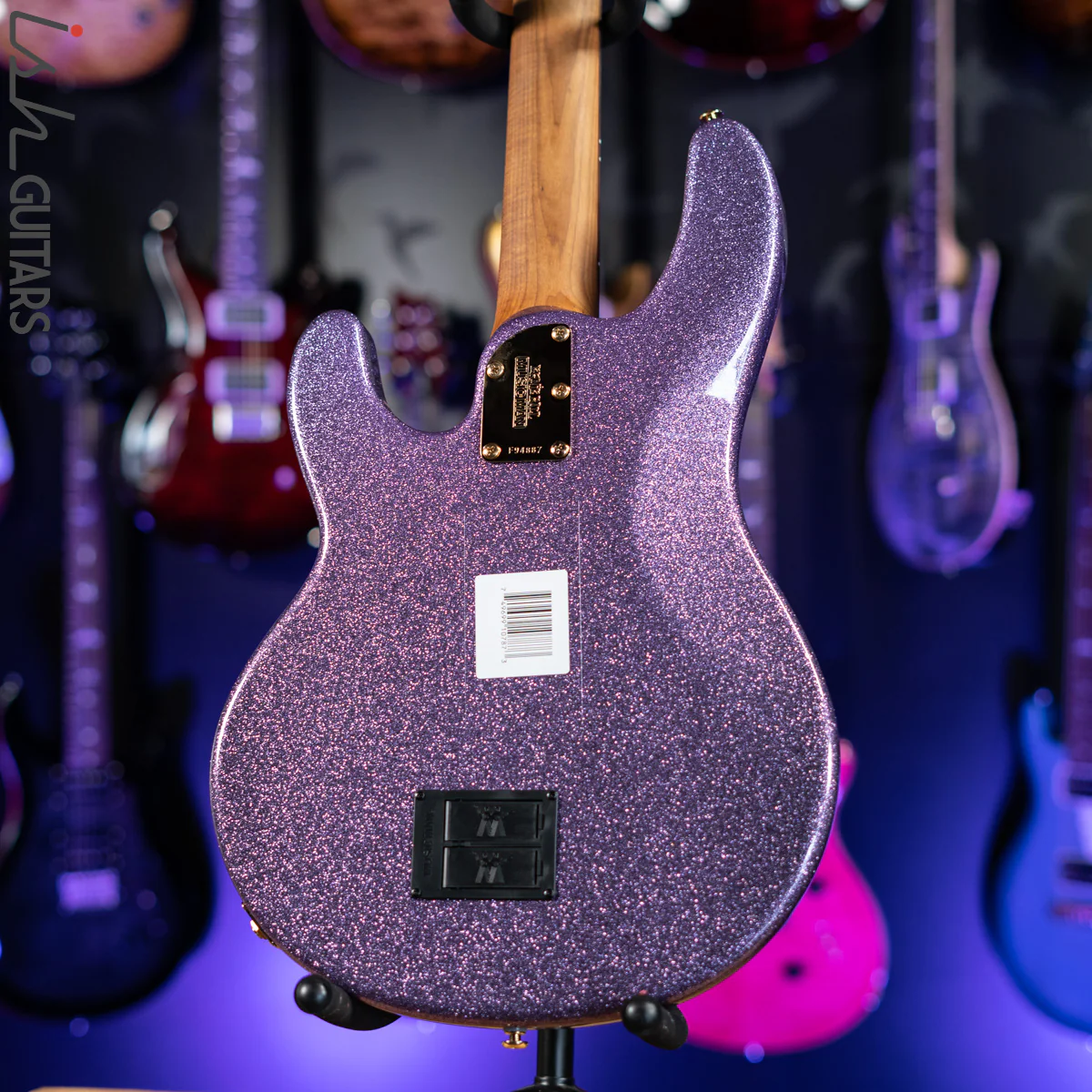Ernie Ball Music Man Stingray 4 Special H Amethyst Sparkle - Image 8