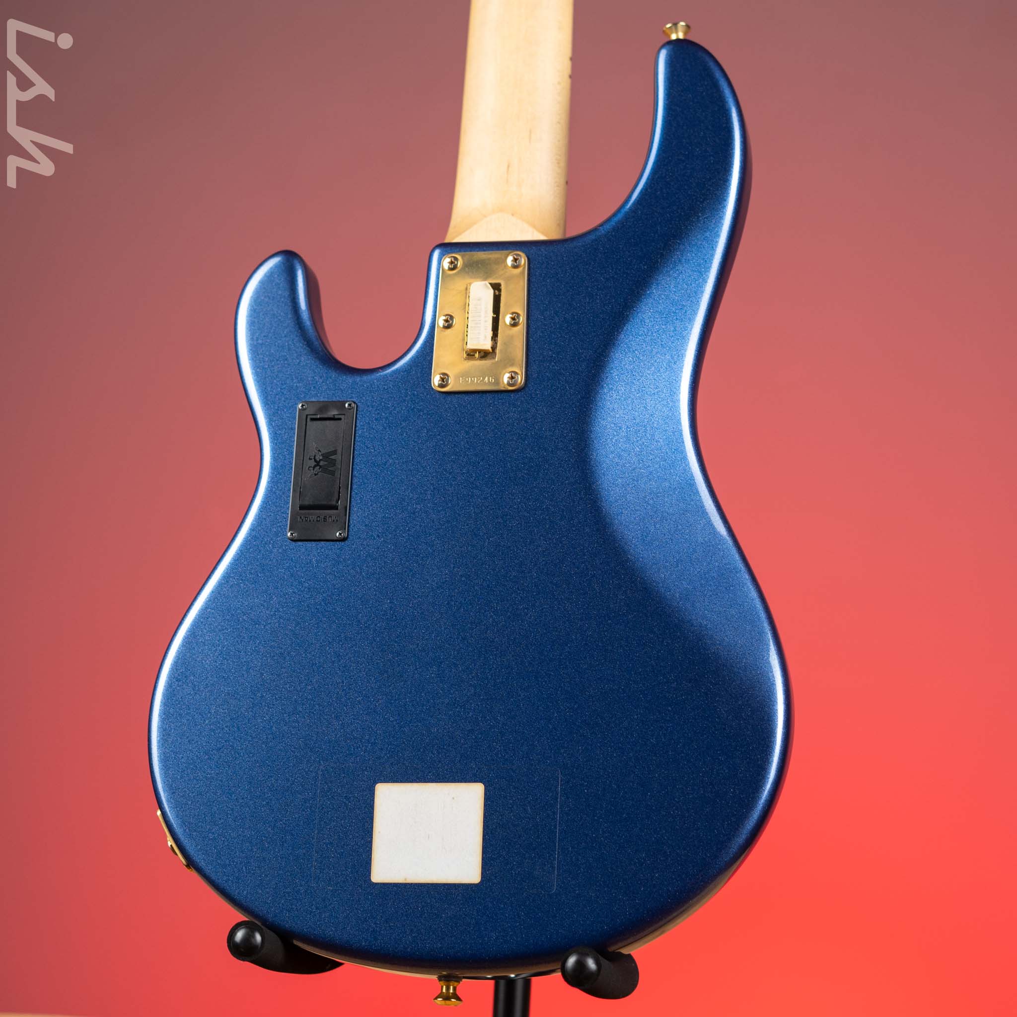 2017 Ernie Ball Music Man StingRay 5 Pace Car Blue Metallic - Image 9
