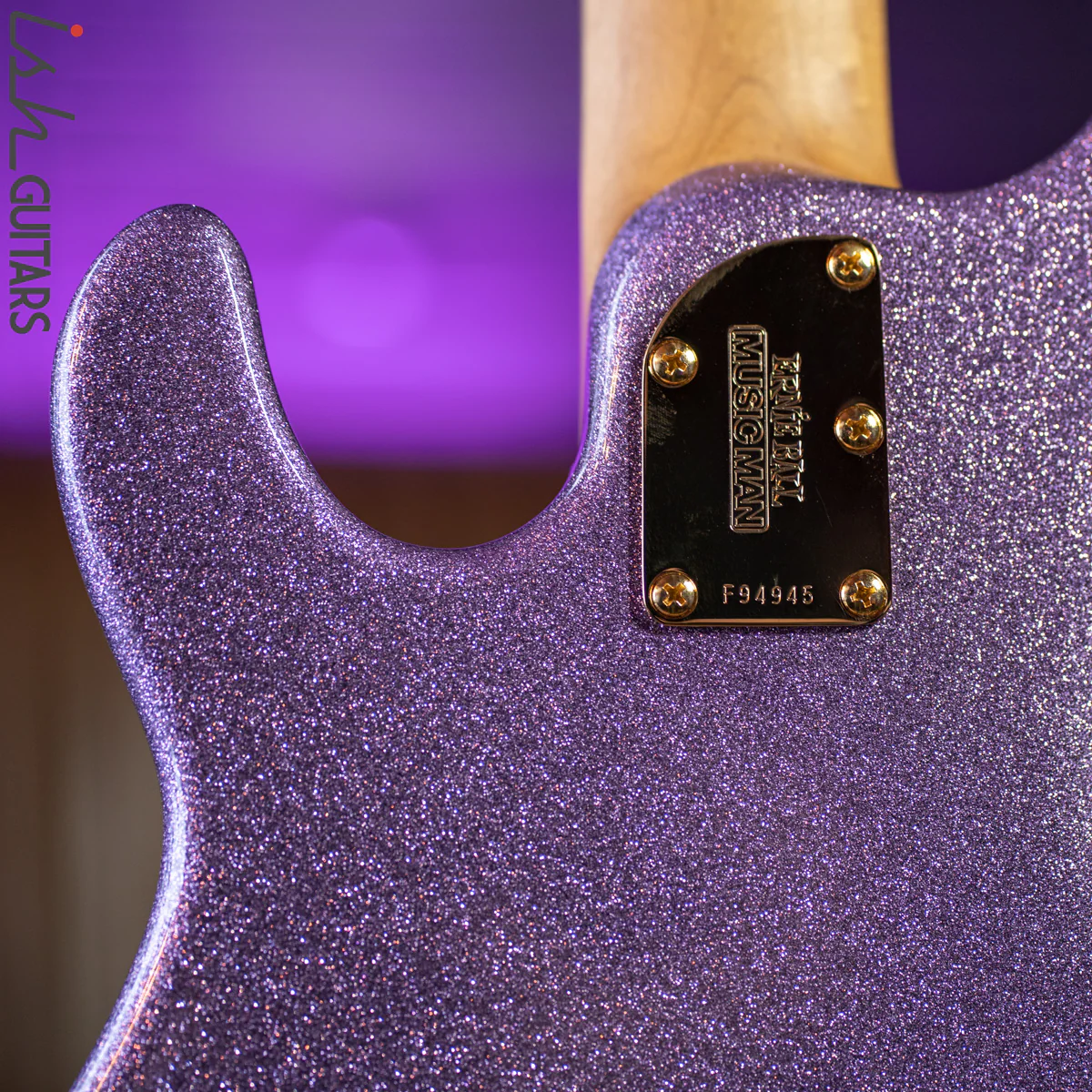 Ernie Ball Music Man Stingray 5 Special H Amethyst Sparkle Demo - Image 10