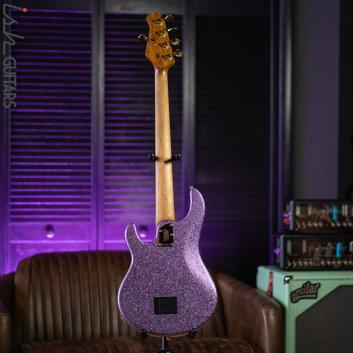 Ernie Ball Music Man Stingray 5 Special H Amethyst Sparkle Demo - Image 7