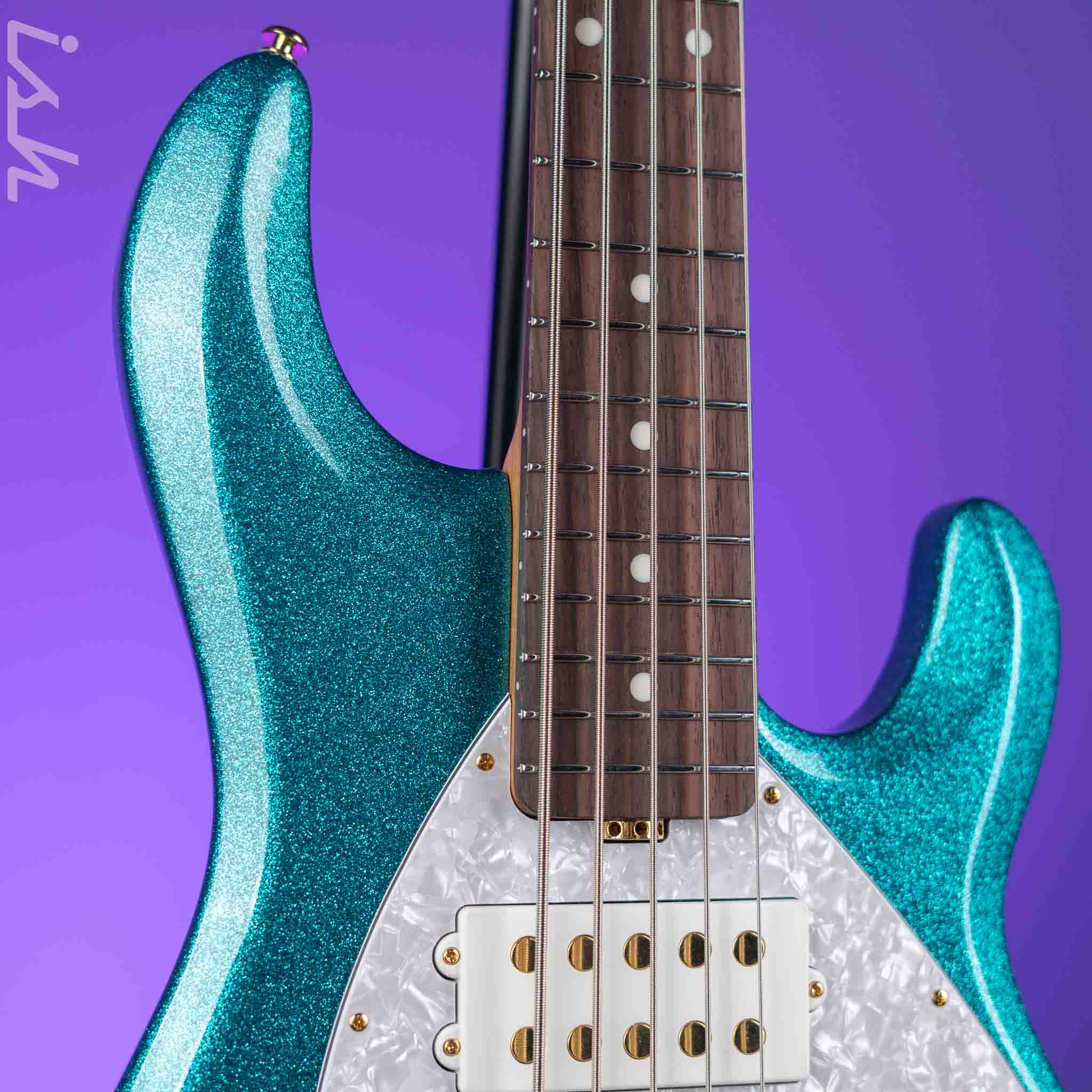 Ernie Ball Music Man StingRay 5 Special HH Ocean Sparkle - Image 3