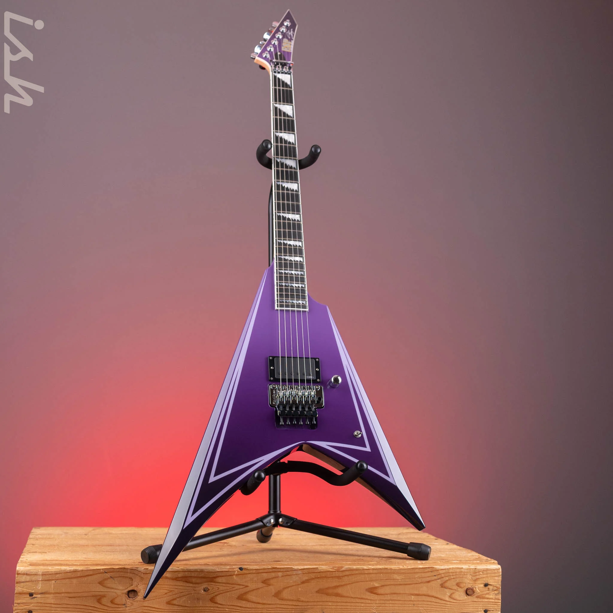 ESP Custom Shop Alexi Hexed Purple Fade Demo - Image 2
