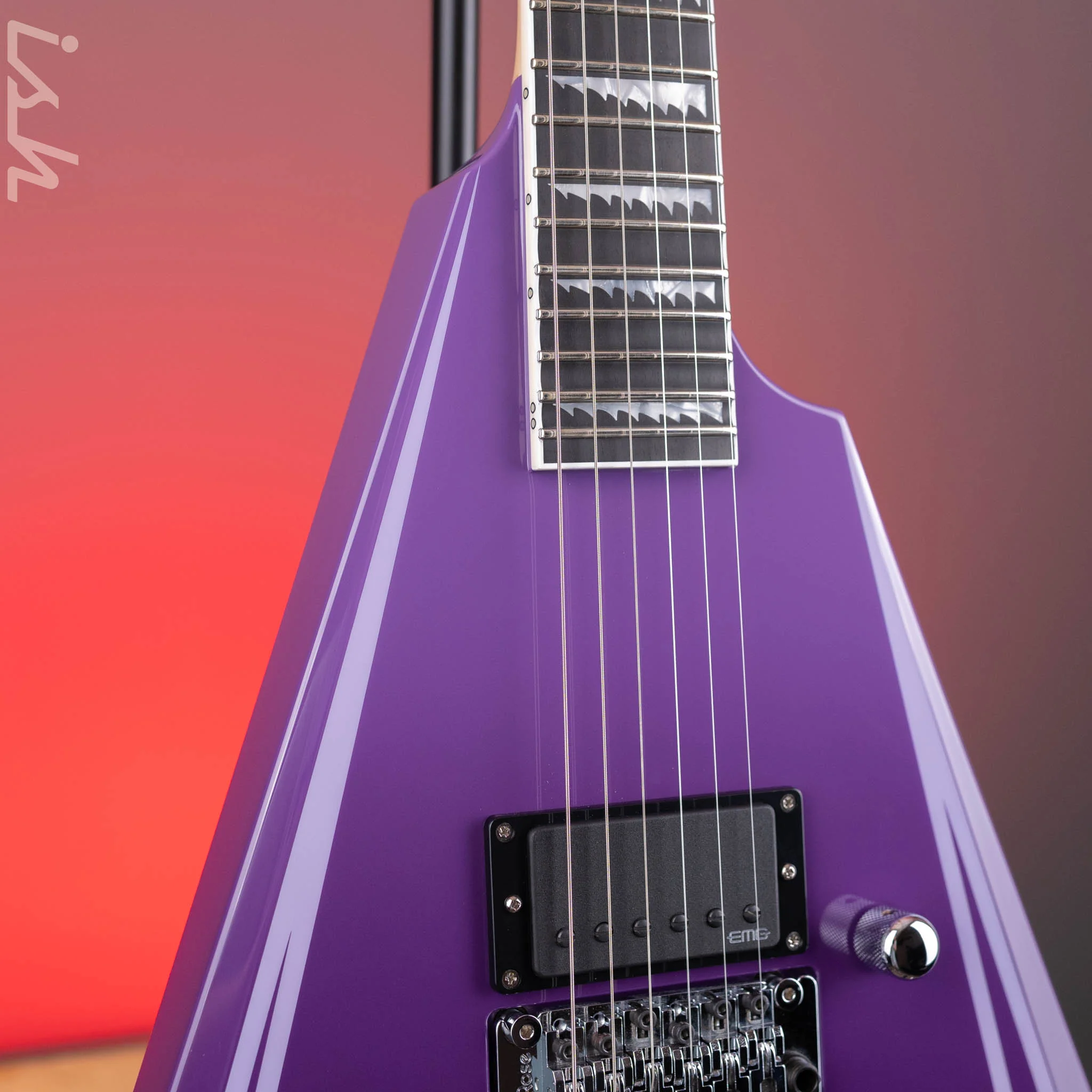 ESP Custom Shop Alexi Hexed Purple Fade Demo - Image 3