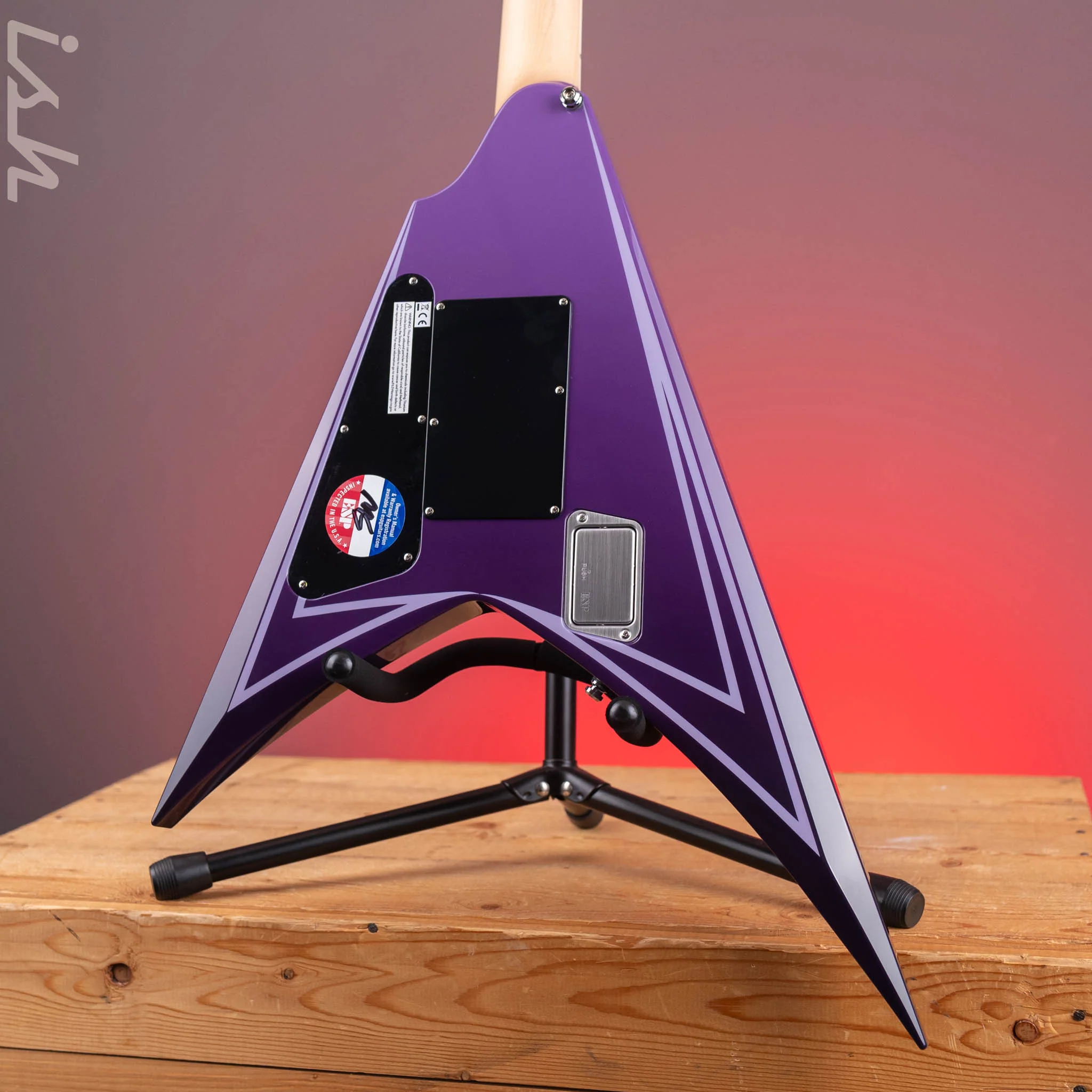 ESP Custom Shop Alexi Hexed Purple Fade Demo - Image 8
