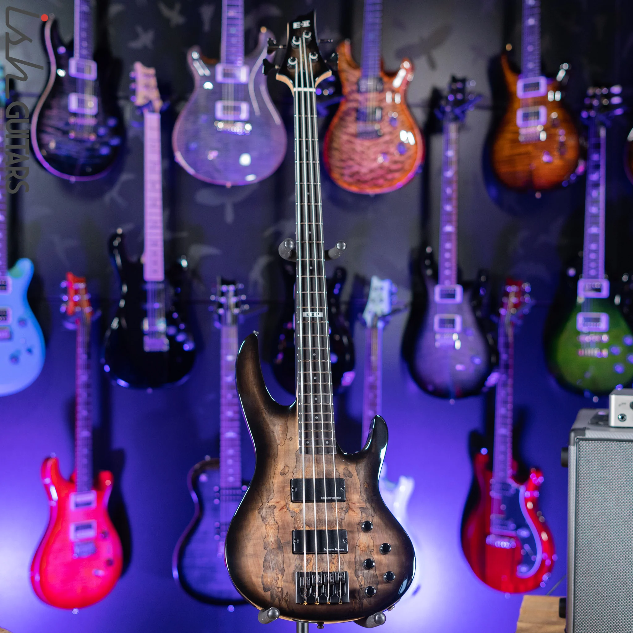 ESP E-II BTL-4 Bass Black Natural Burst Demo - Image 2