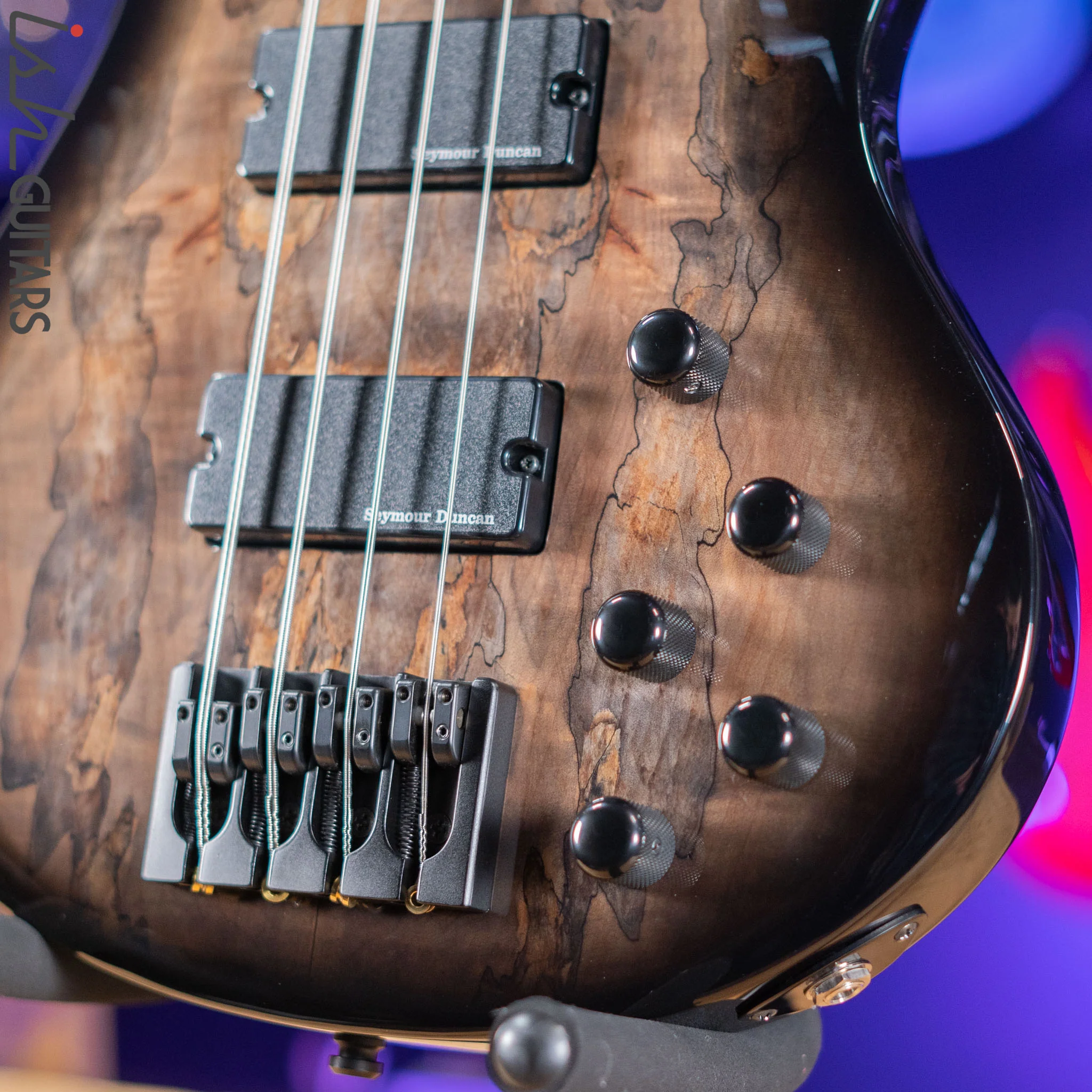 ESP E-II BTL-4 Bass Black Natural Burst Demo - Image 4