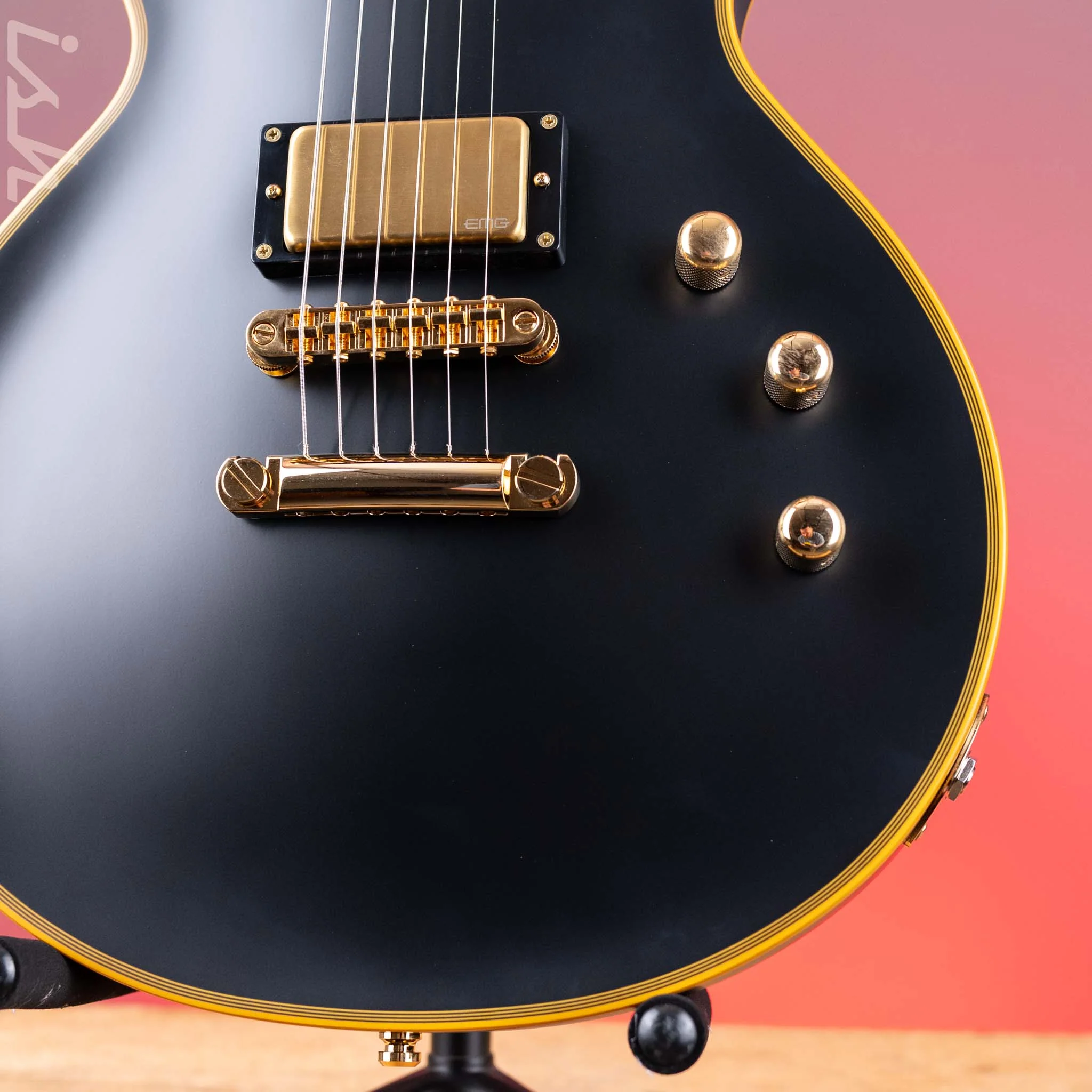 ESP E-II Eclipse DB Electric Guitar Vintage Black - Image 4