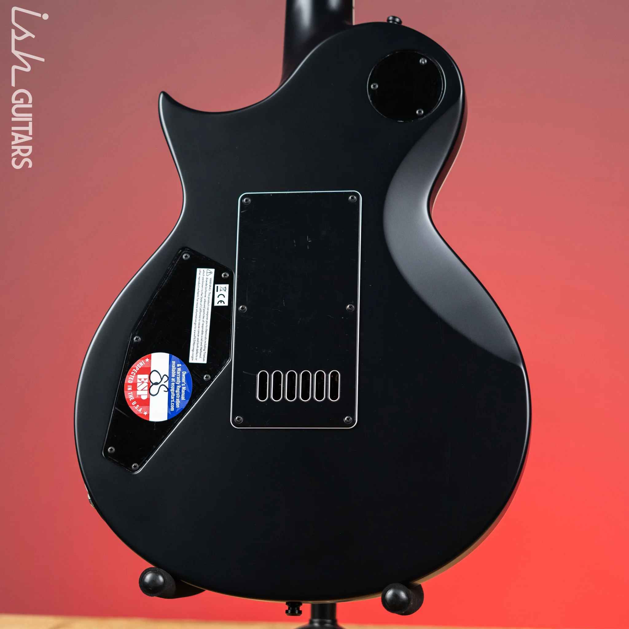 ESP E-II Eclipse EverTune Electric Guitar Black Satin Demo - Image 7