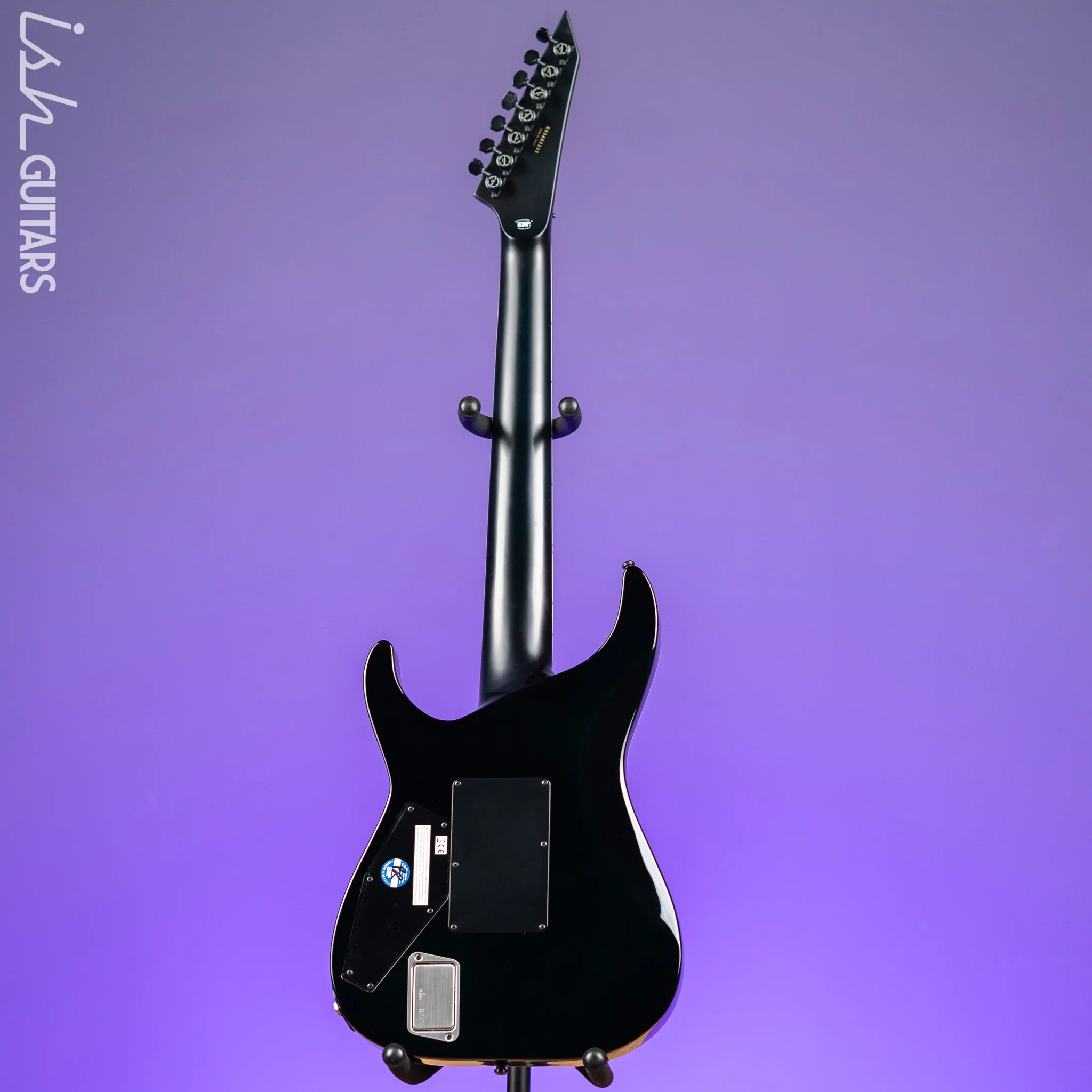 ESP E-II Horizon Floyd Rose 7 String Black Turquoise Burst - Image 6