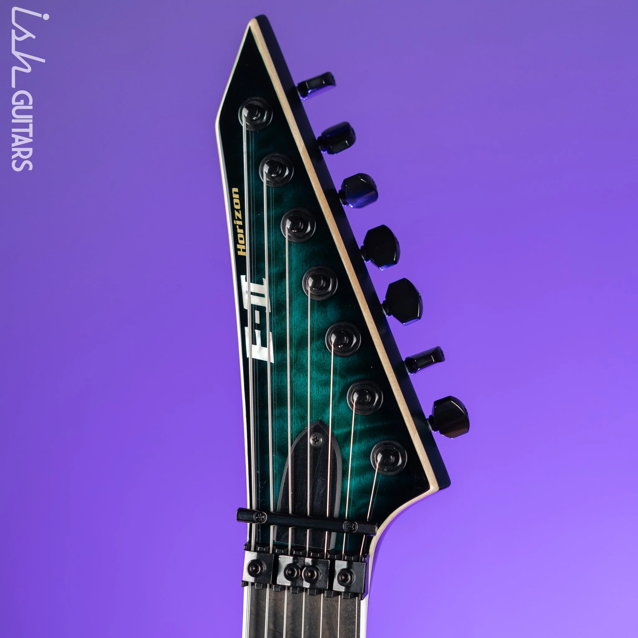 ESP E-II Horizon Floyd Rose 7 String Turquoise Burst - Image 5