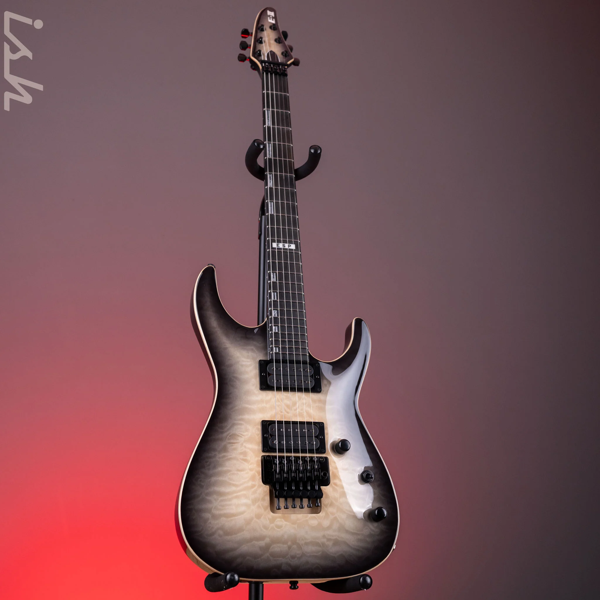 ESP E-II Horizon FR Electric Guitar Transparent Black Sunburst B-Stock - Image 2