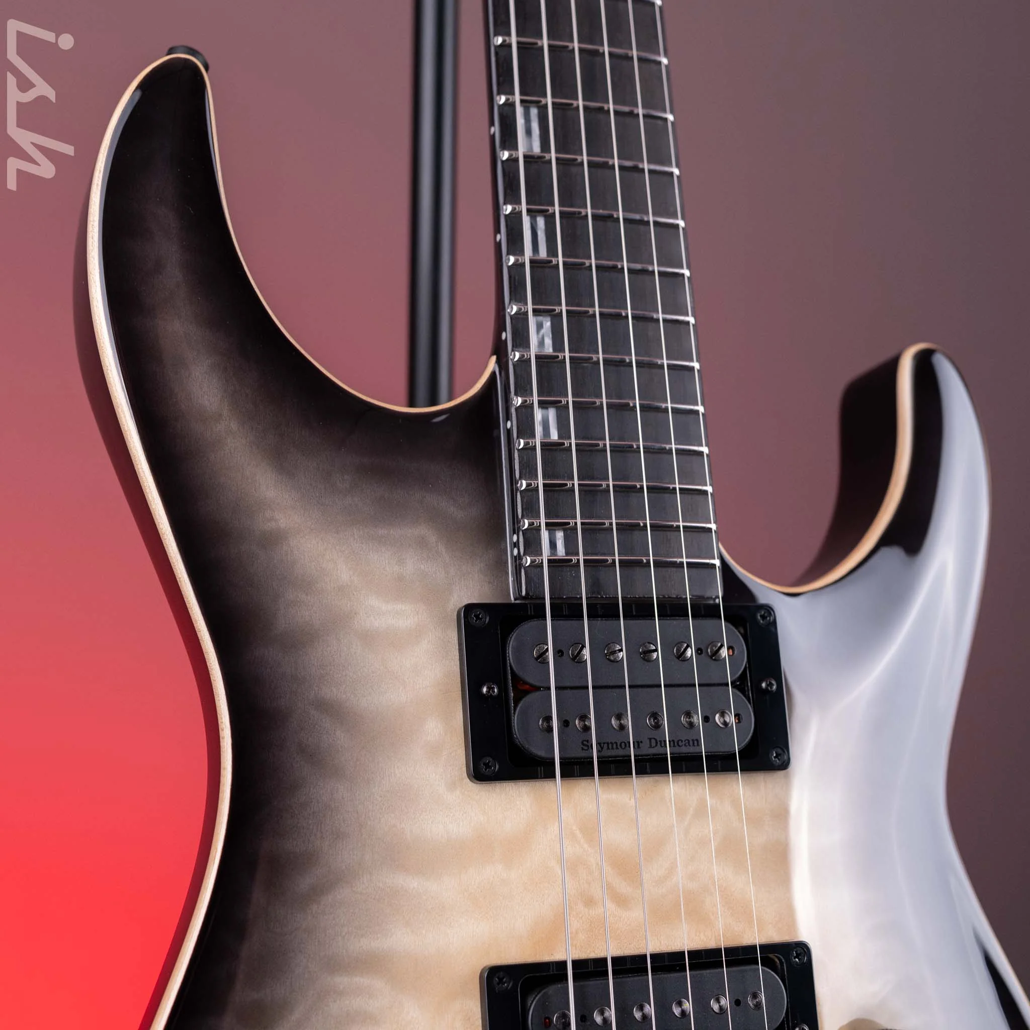 ESP E-II Horizon FR Electric Guitar Transparent Black Sunburst B-Stock - Image 3