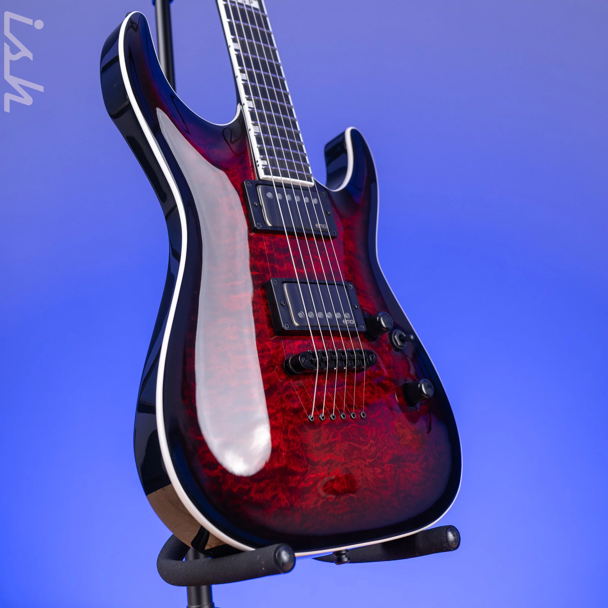 ESP E-II Horizon NT-II Electric Guitar See-Thru-Black Cherry Sunburst - Image 3