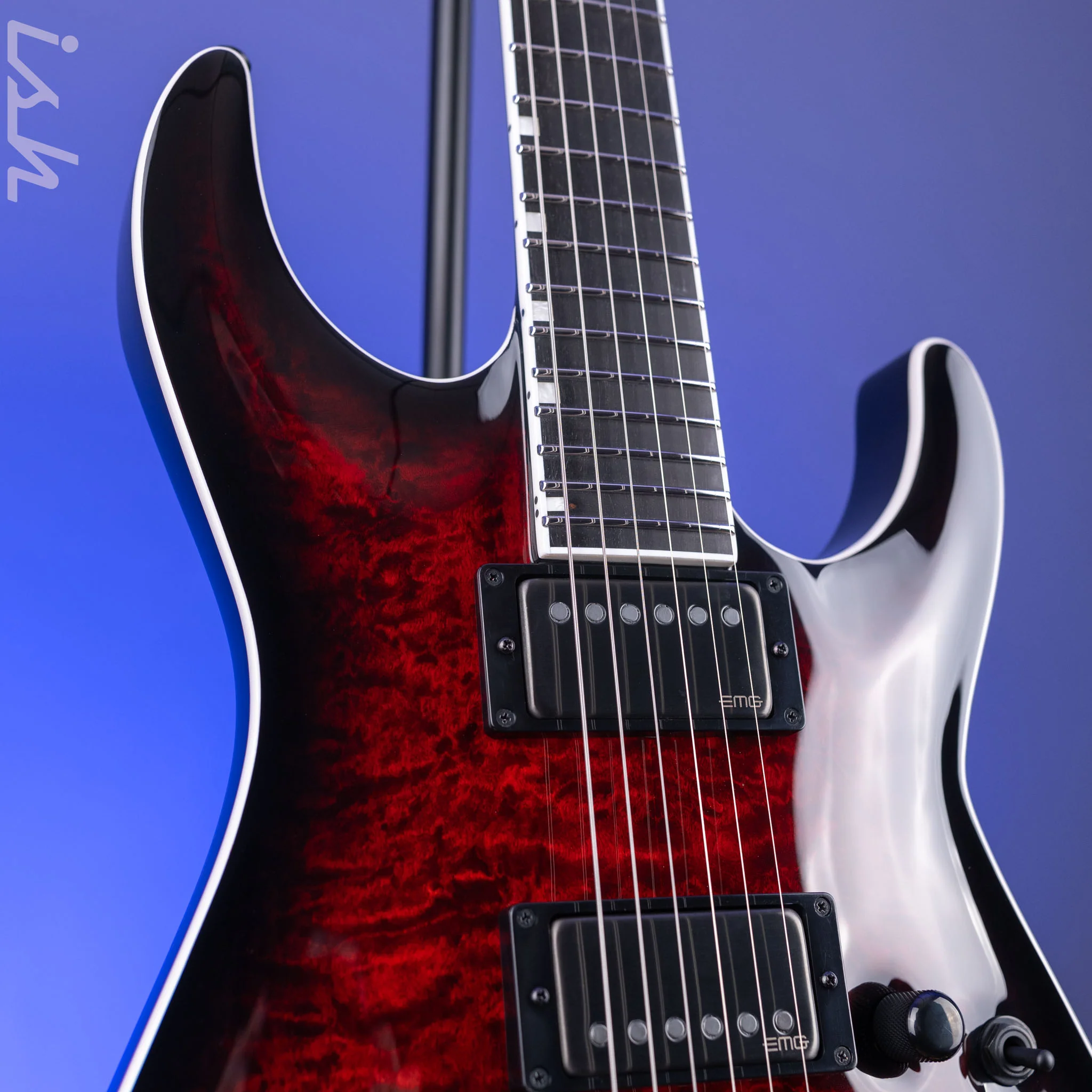 ESP E-II Horizon NT-II Electric Guitar See-Thru-Black Cherry Sunburst - Image 4