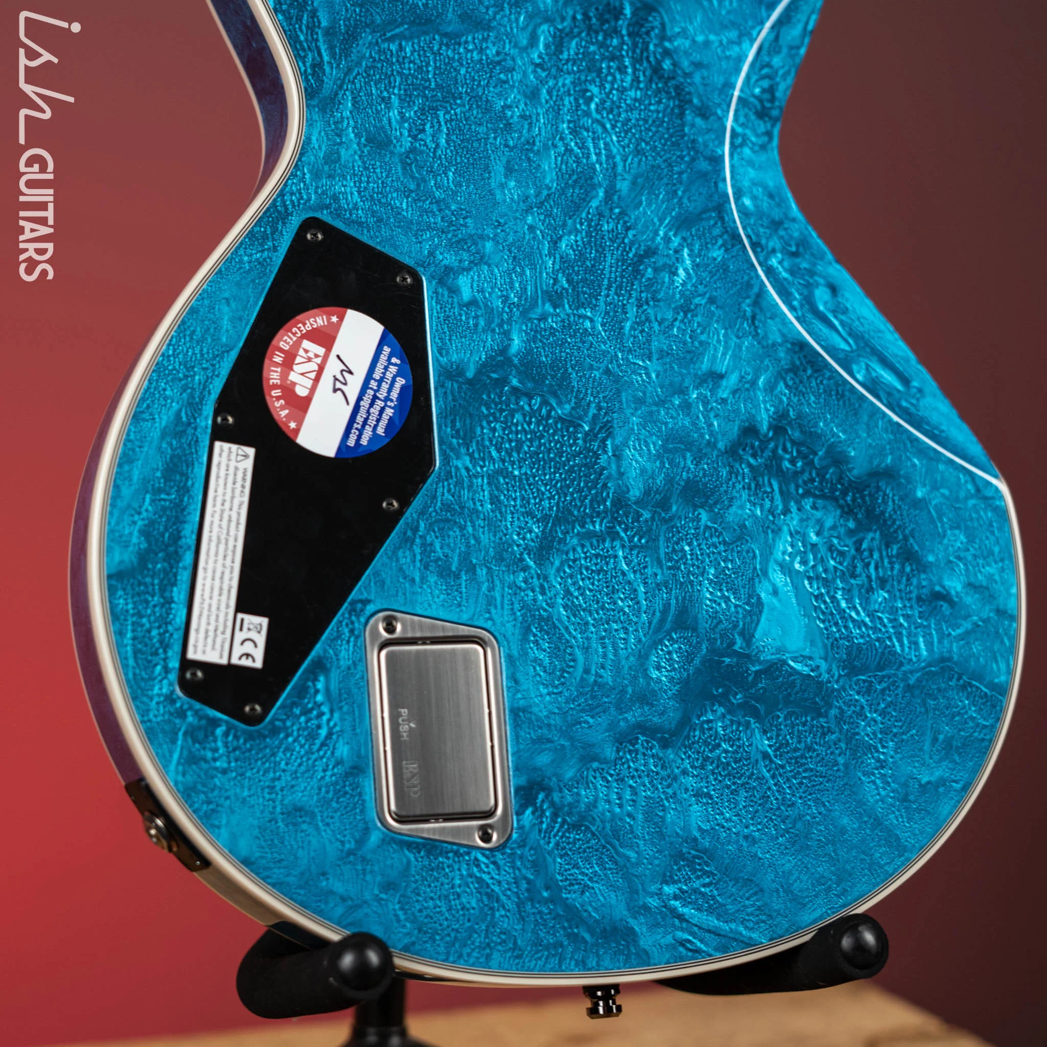 ESP Eclipse Custom Blue Liquid Metal - Image 10