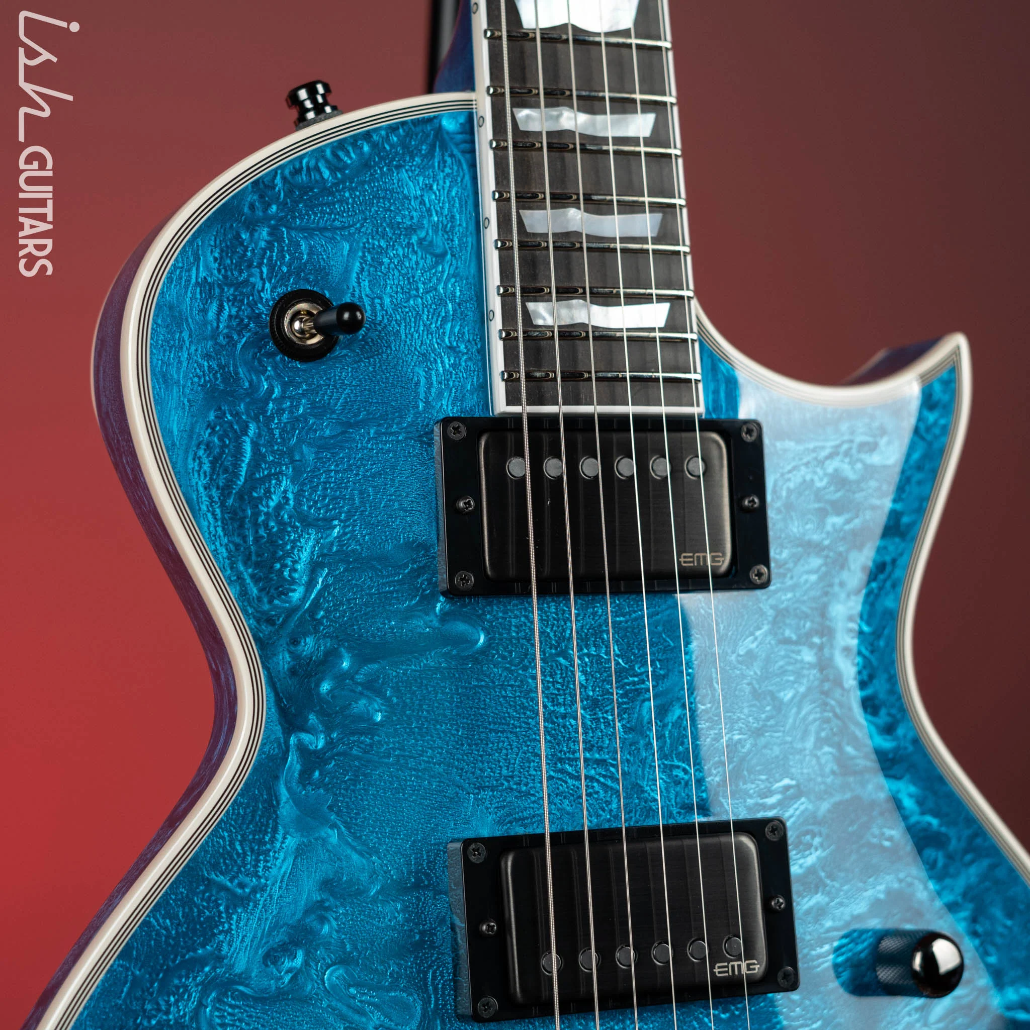 ESP Eclipse Custom Blue Liquid Metal - Image 3