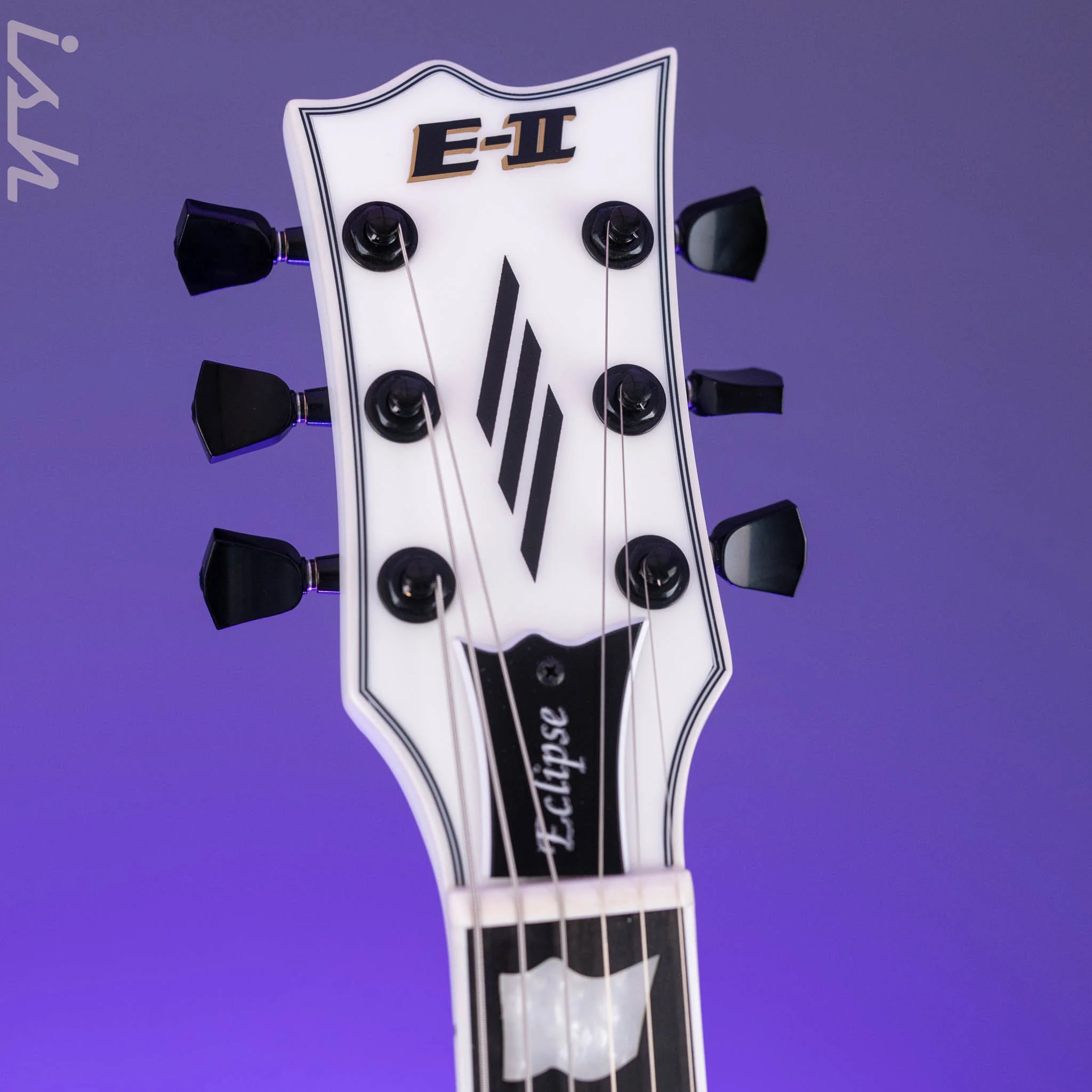 ESP Eclipse E-II Electric Guitar Snow White Satin - Image 5