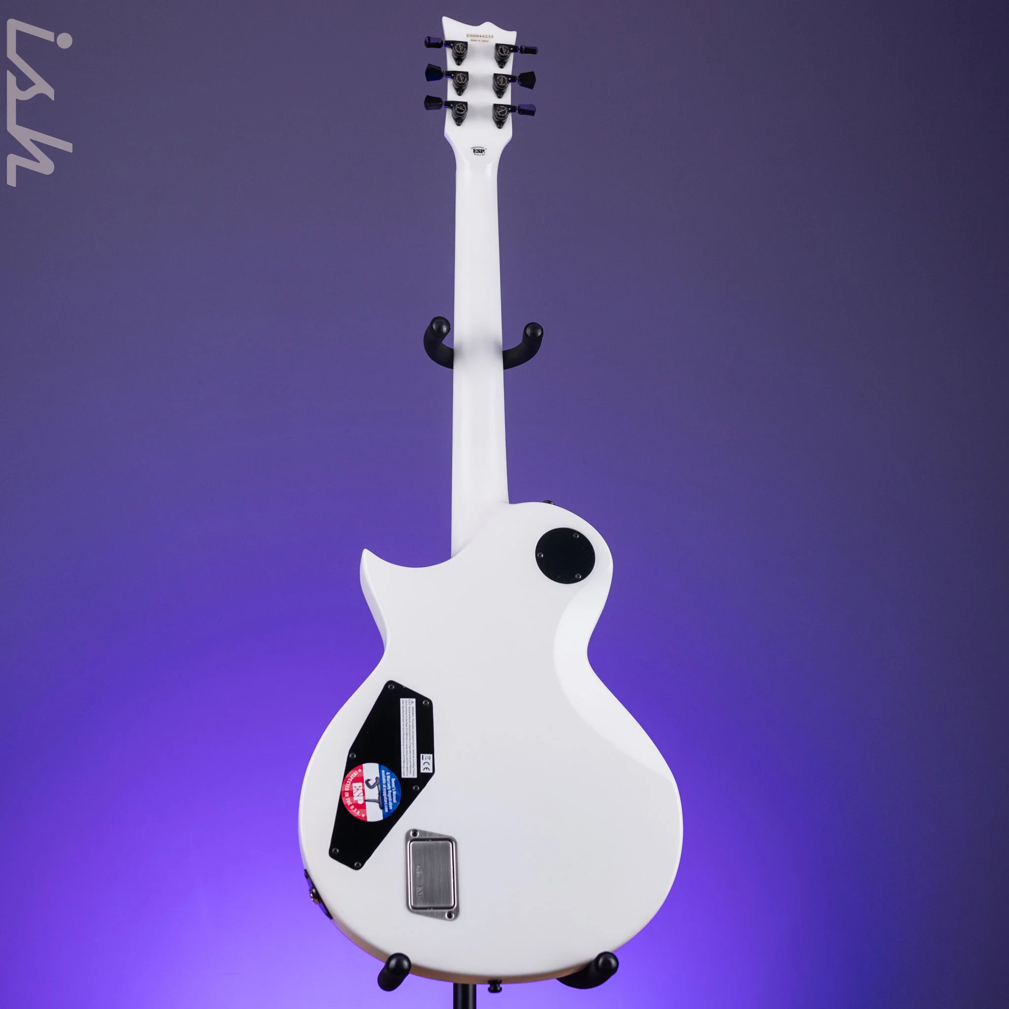 ESP Eclipse E-II Electric Guitar Snow White Satin - Image 6
