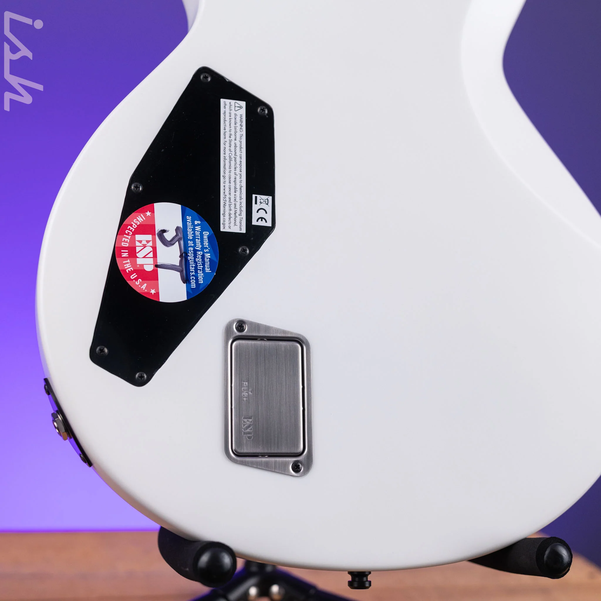 ESP Eclipse E-II Electric Guitar Snow White Satin - Image 9