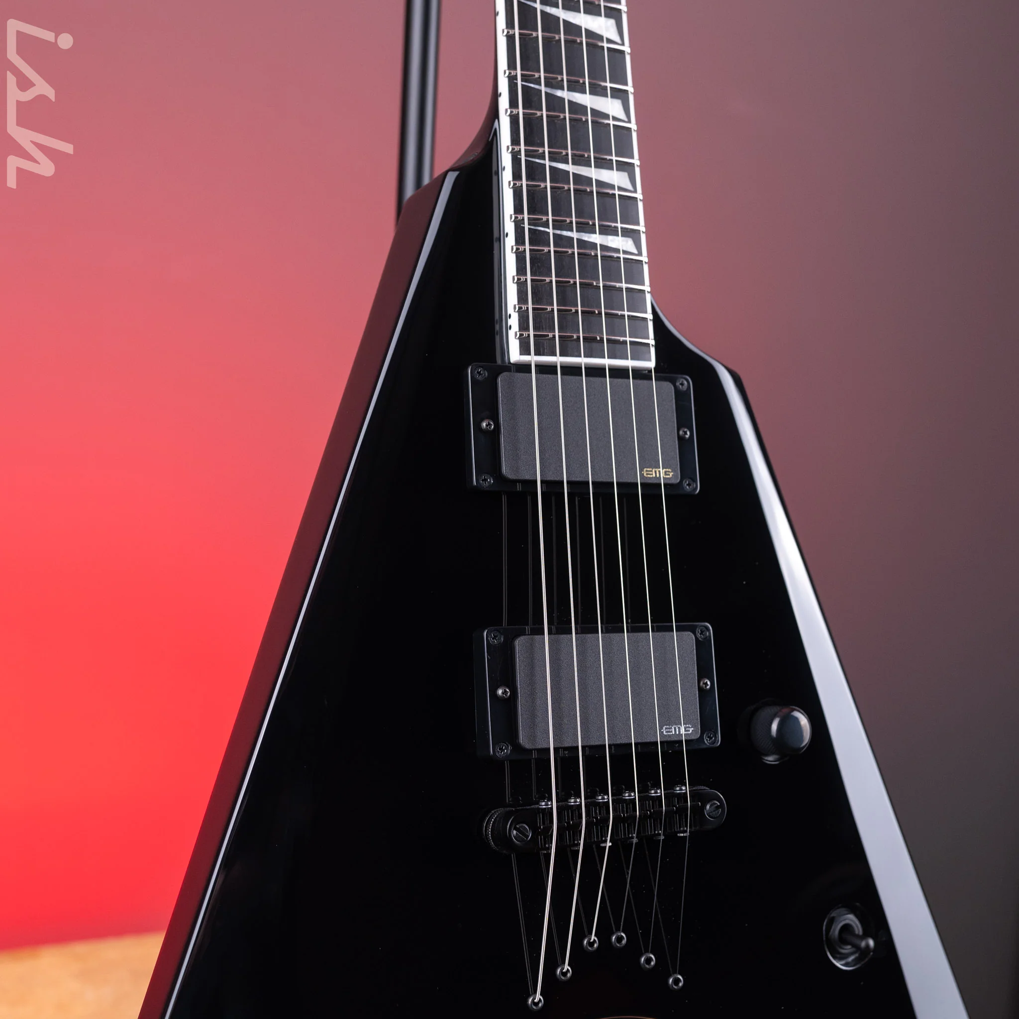 ESP ESP E-II Arrow NT Electric Guitar Black - Image 4