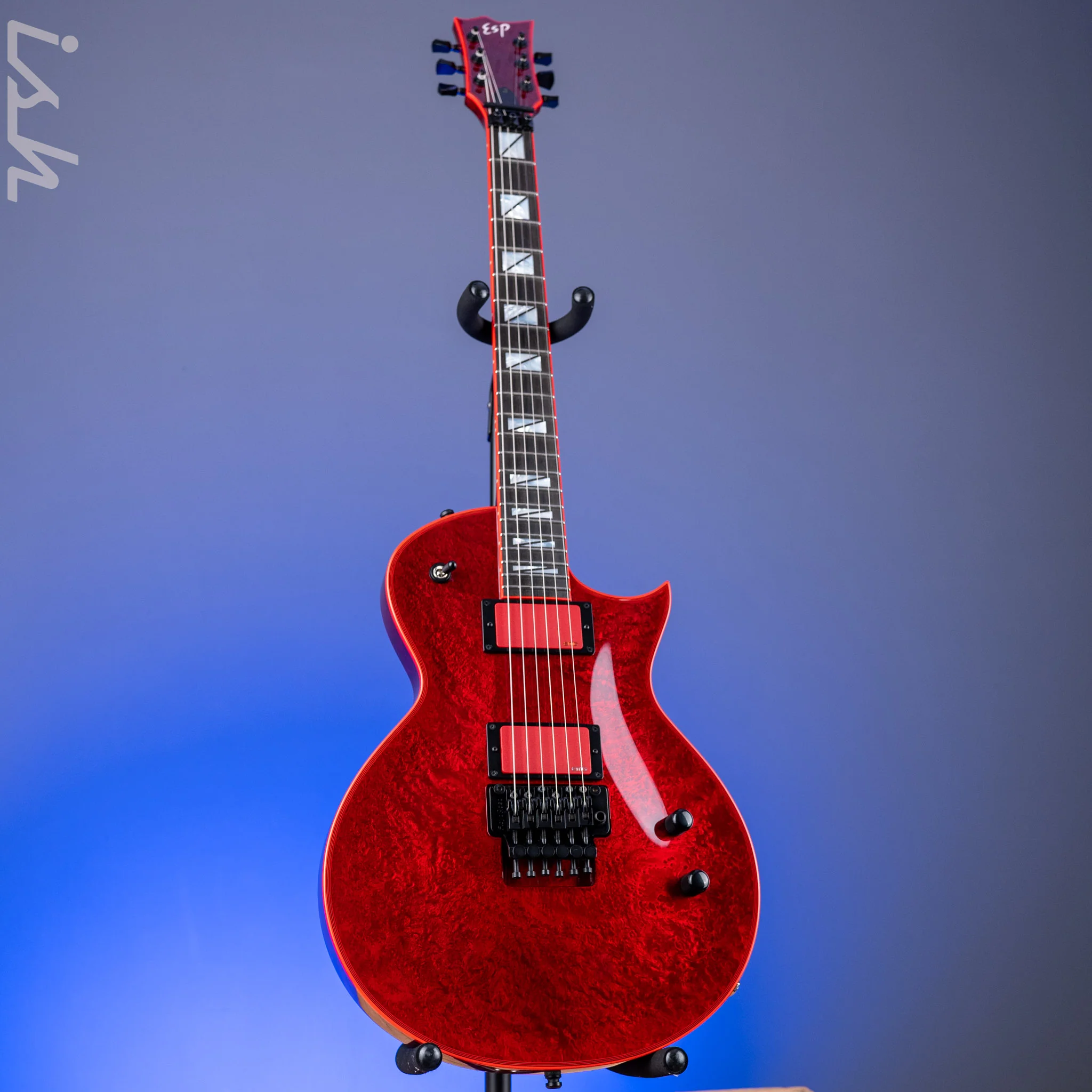 ESP Gary Holt Signature EC Electric Guitar Liquid Metal Lava Demo - Image 2