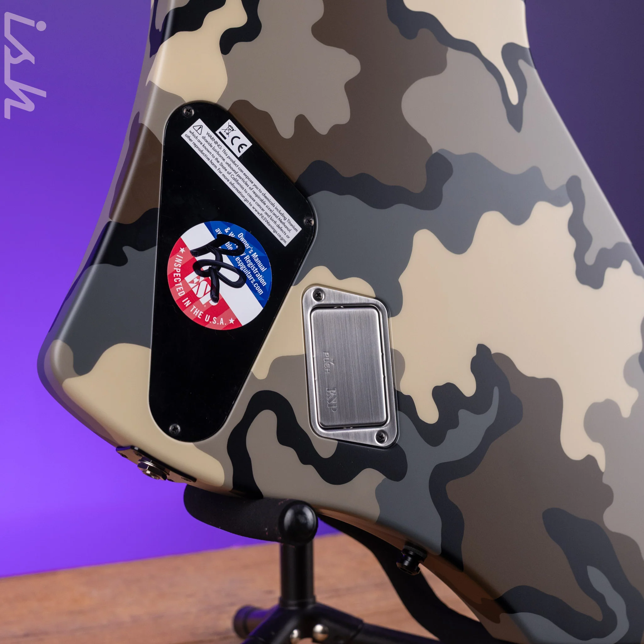 ESP Snakebyte Camo James Hetfield Signature Electric Guitar - Image 11