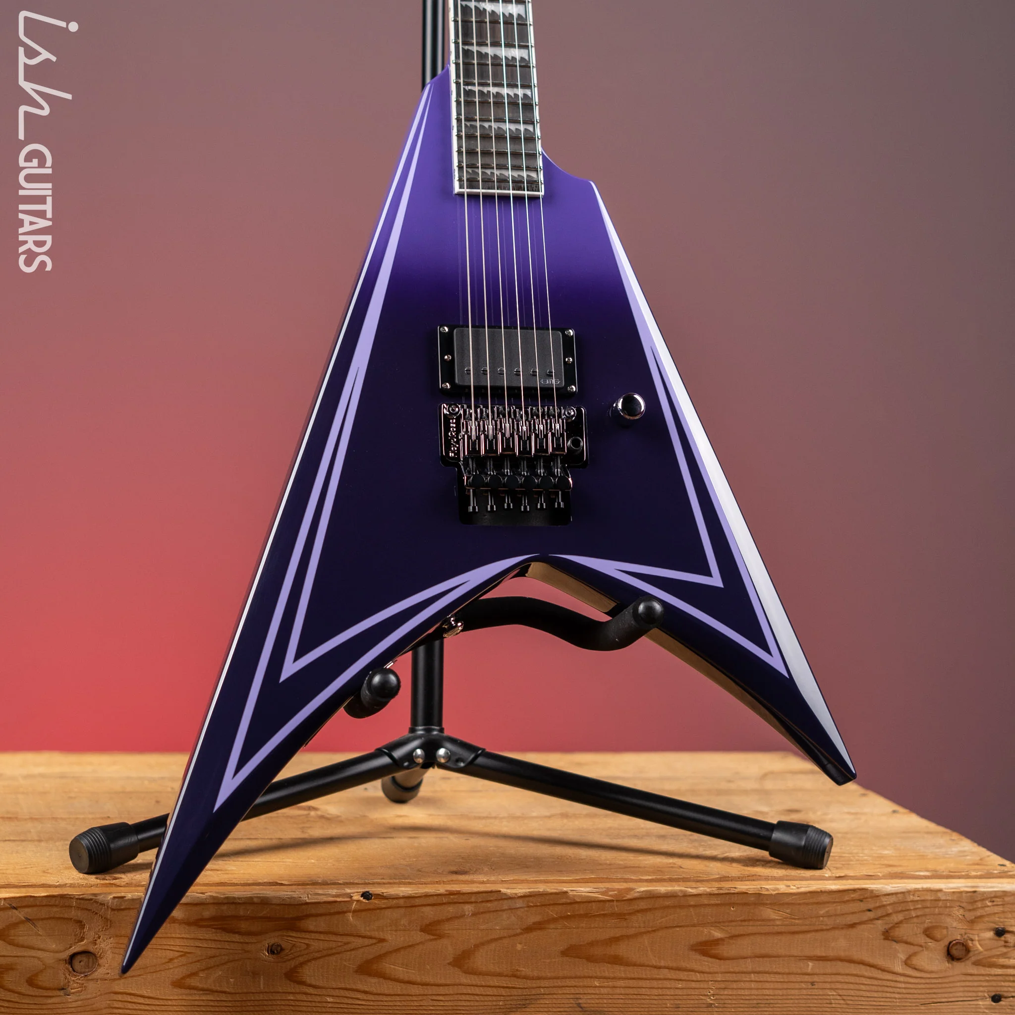 ESP LTD Alexi Laiho Hexed Signature Electric Guitar Purple Fade Demo