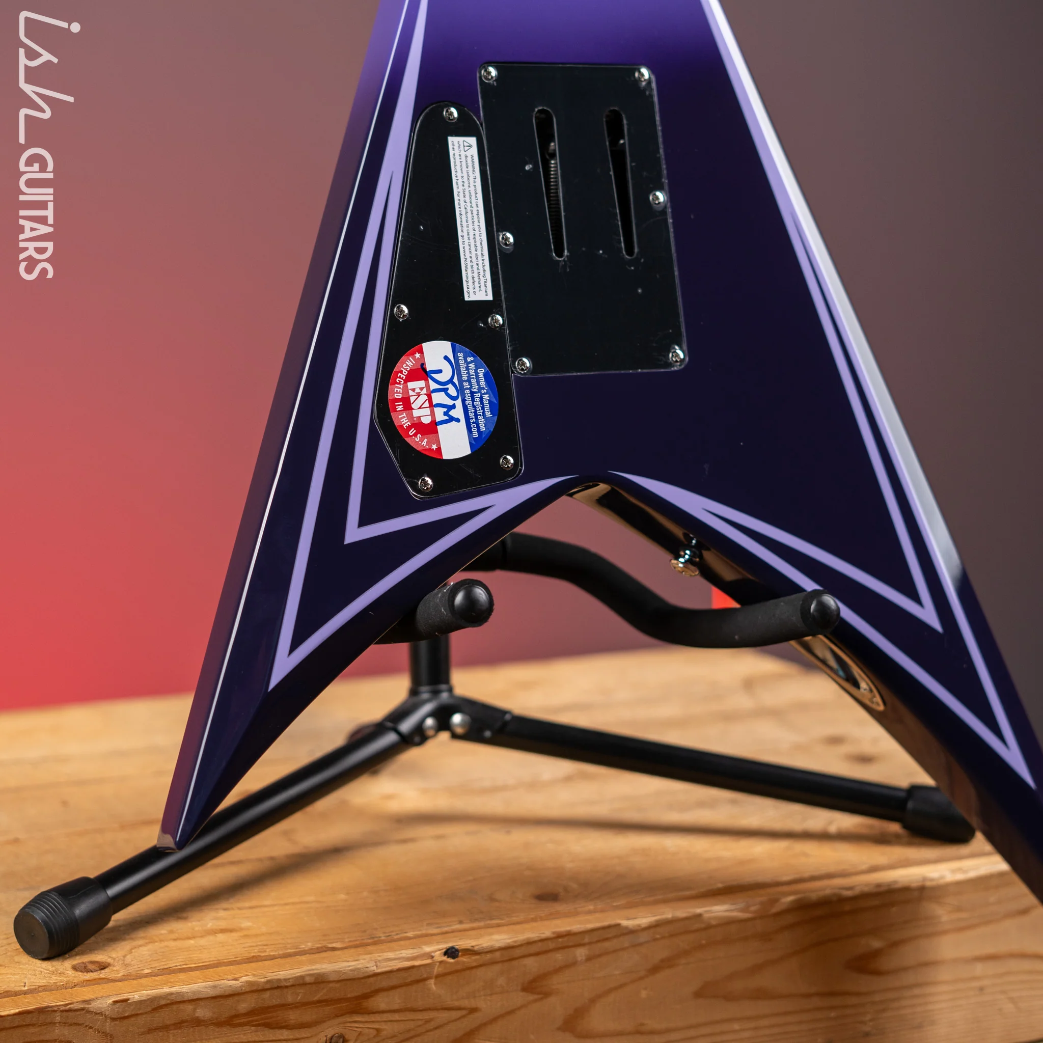 ESP LTD Alexi Laiho Hexed Signature Electric Guitar Purple Fade Demo - Image 10