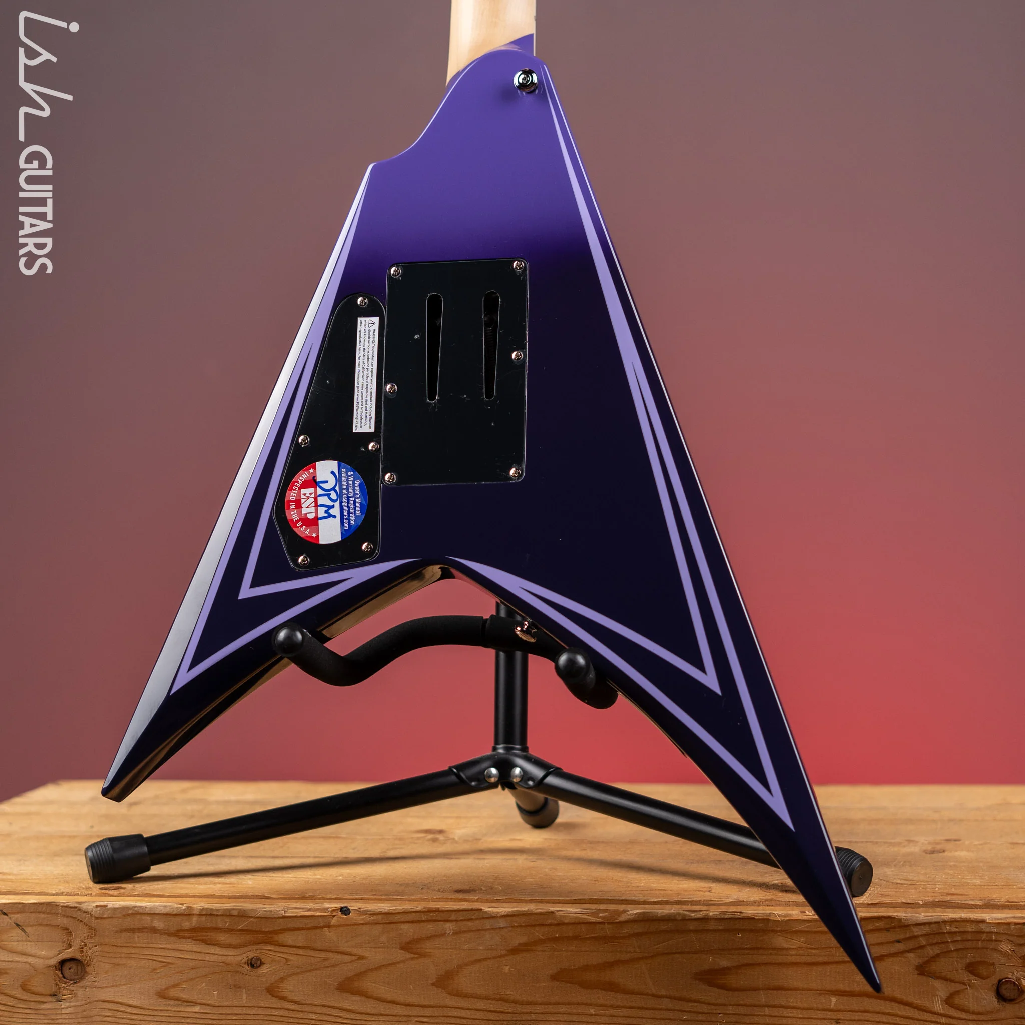 ESP LTD Alexi Laiho Hexed Signature Electric Guitar Purple Fade Demo - Image 8