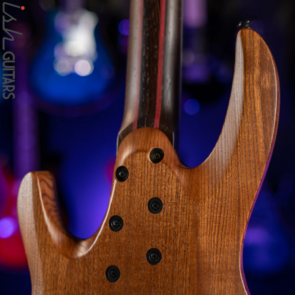 ESP LTD B-1004 Bass Bocote Top Natural Satin Demo - Image 9