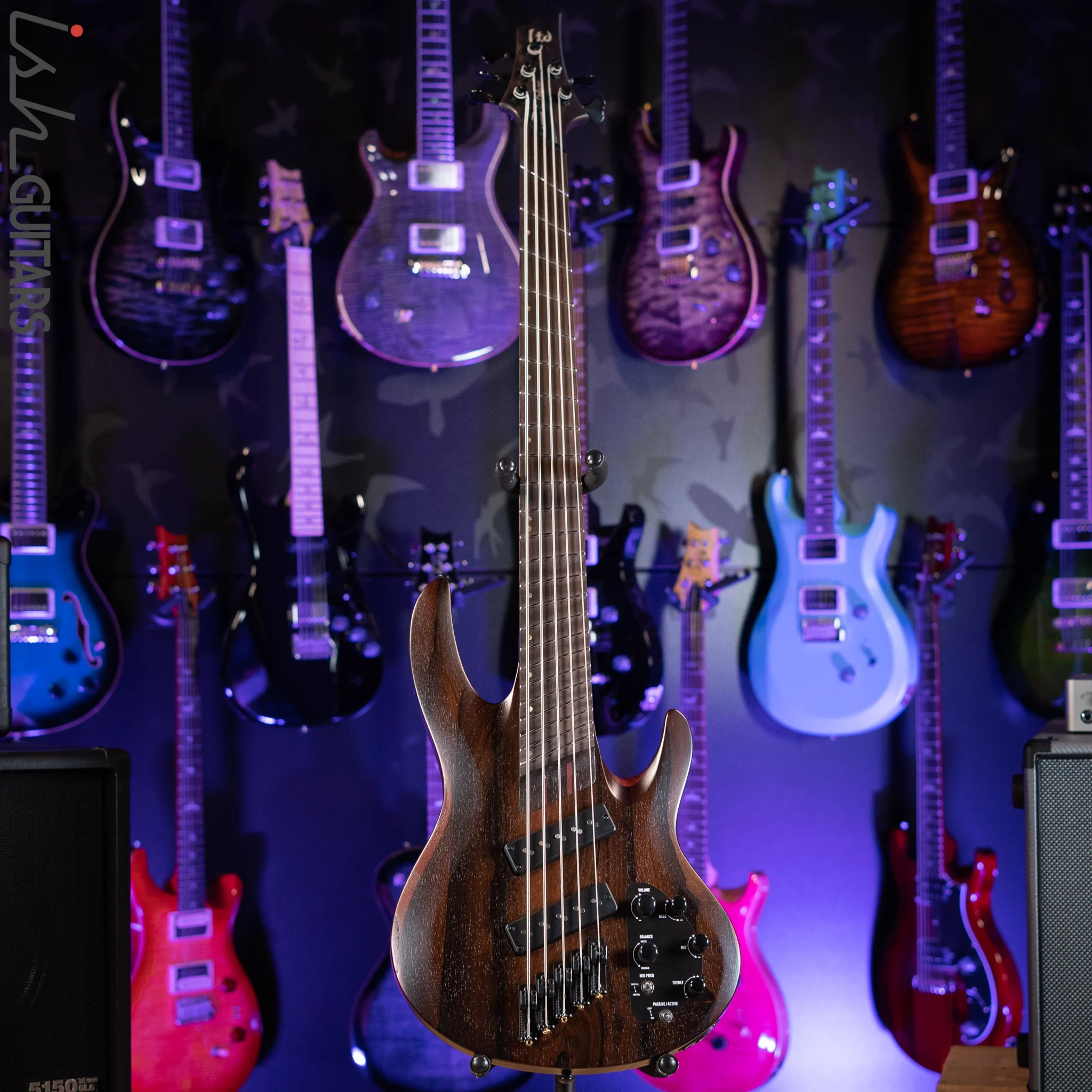 ESP LTD B1005MS Multi-Scale 5-String Bass Ziricote Top Natural Satin Demo - Image 2