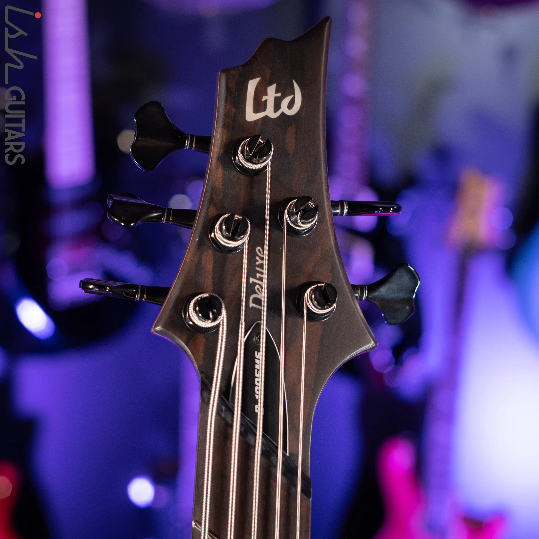 ESP LTD B1005MS Multi-Scale 5-String Bass Ziricote Top Natural Satin Demo - Image 5