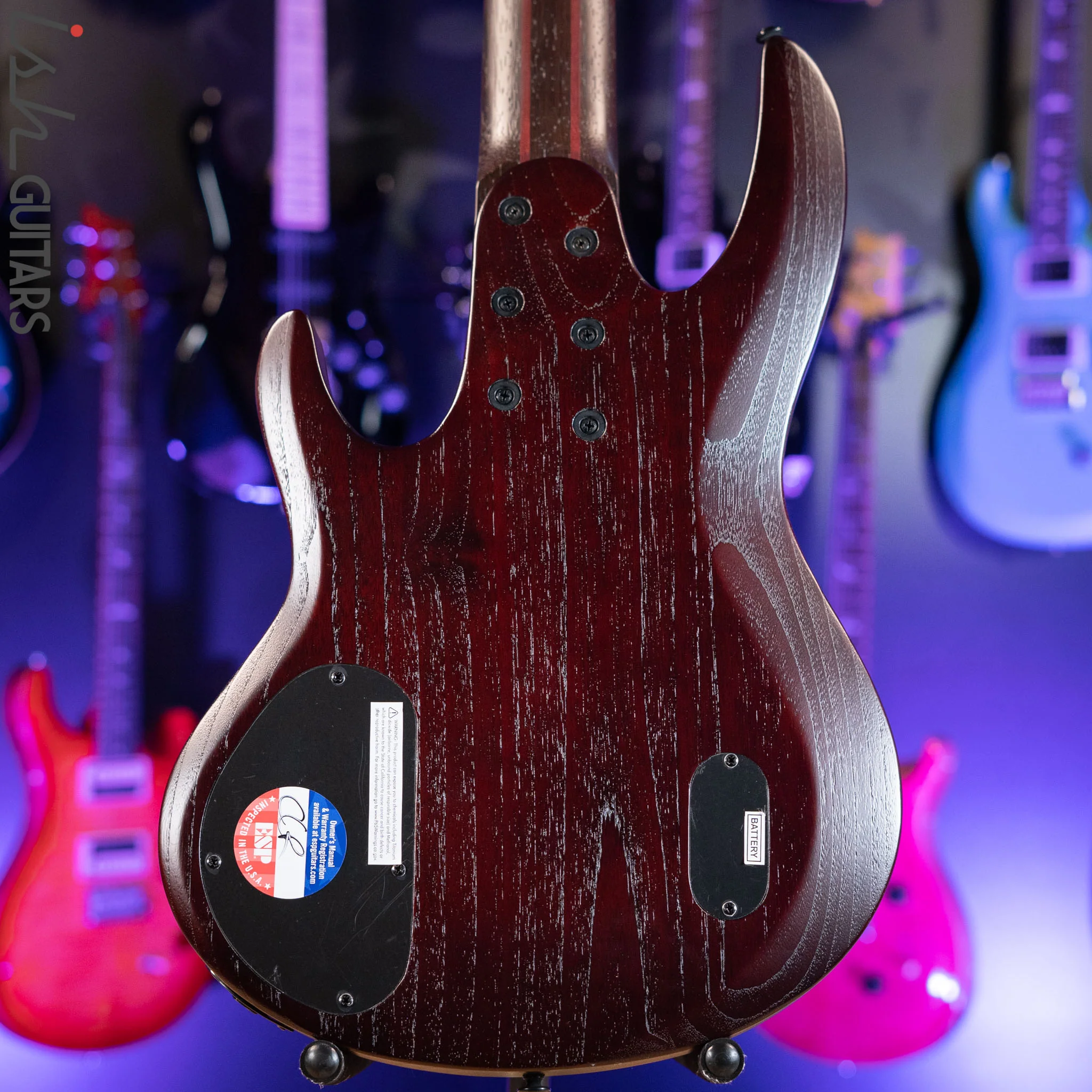 ESP LTD B1005MS Multi-Scale 5-String Bass Ziricote Top Natural Satin Demo - Image 7
